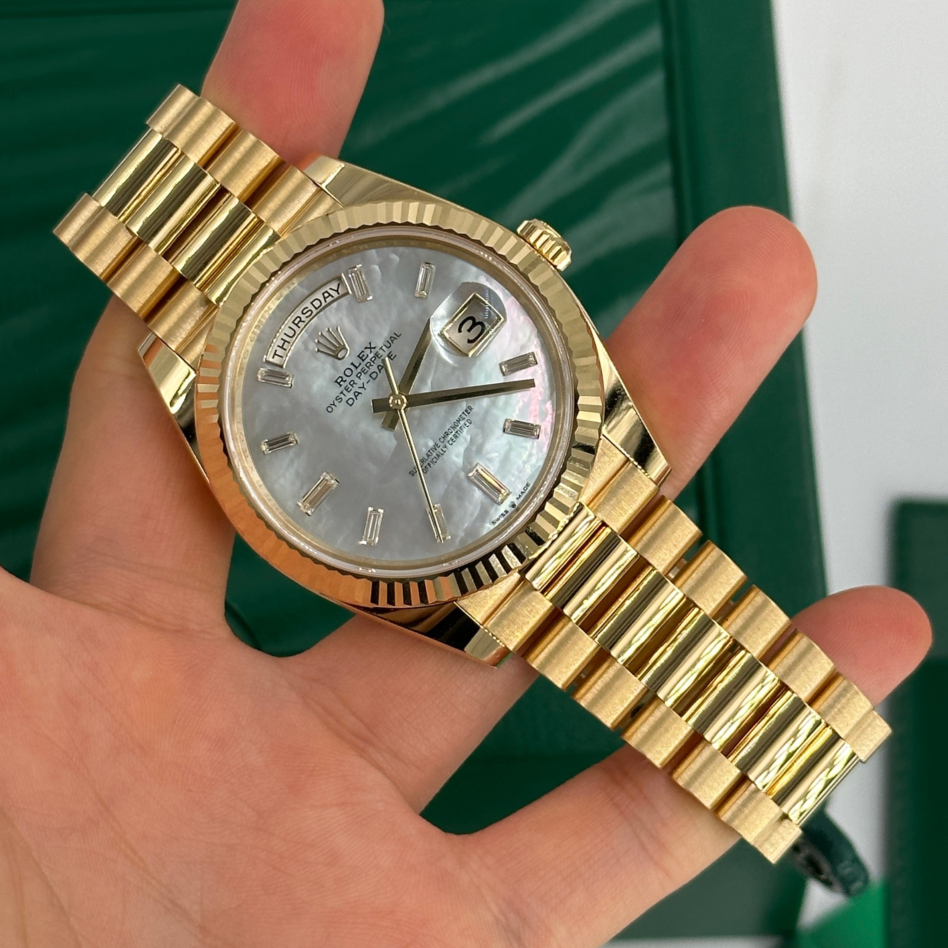 Rolex Day-Date 40 40 mm 228238 Silber Index 2023