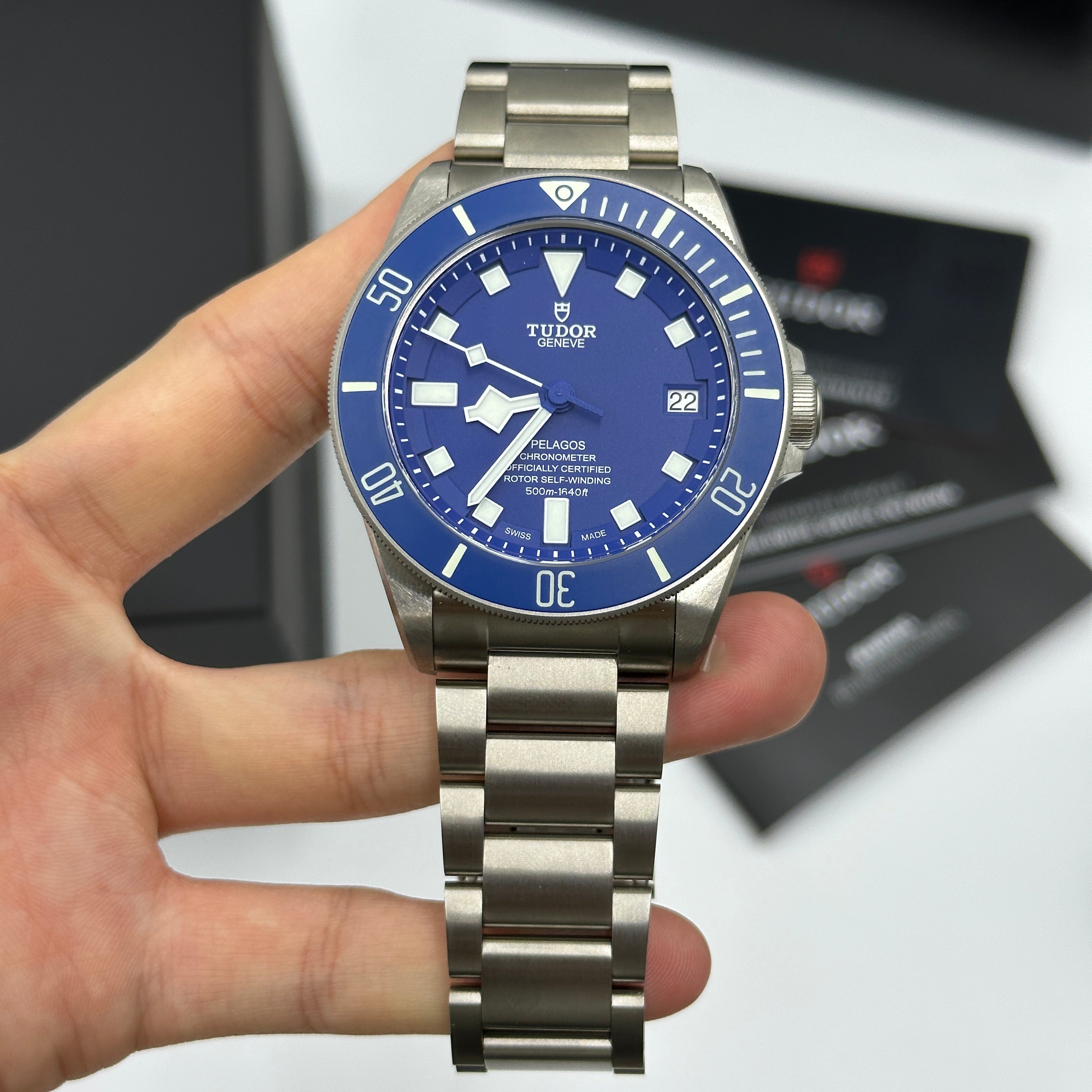 Tudor Pelagos 42 mm 25600Tb-0001 Blauer Stahl 2023 JWK
