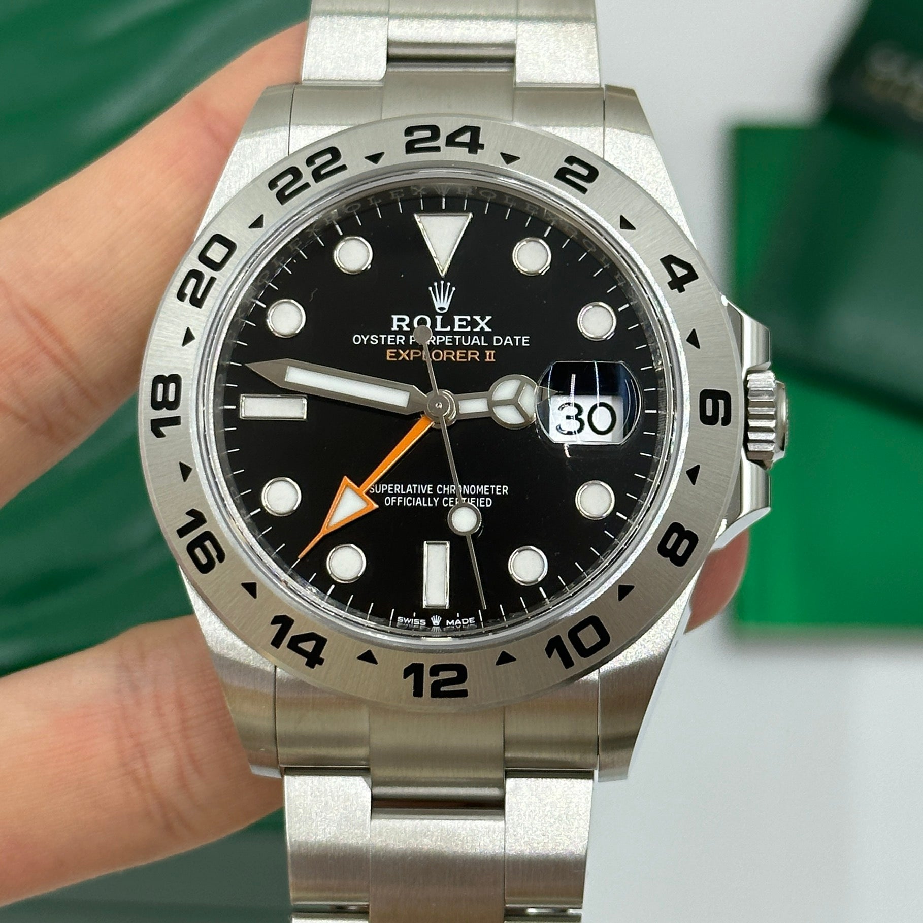 Rolex Explorer II 42 mm 226570 Schwarz 2023