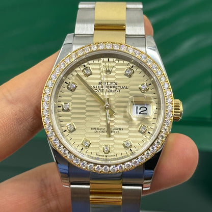 Rolex Datejust 36 126283RBR Champ Fluted Oyster 2024