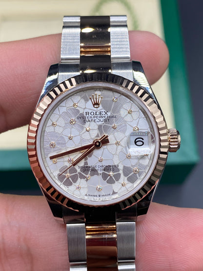Rolex Datejust 31 278271 Silber Floral Oyster 2024