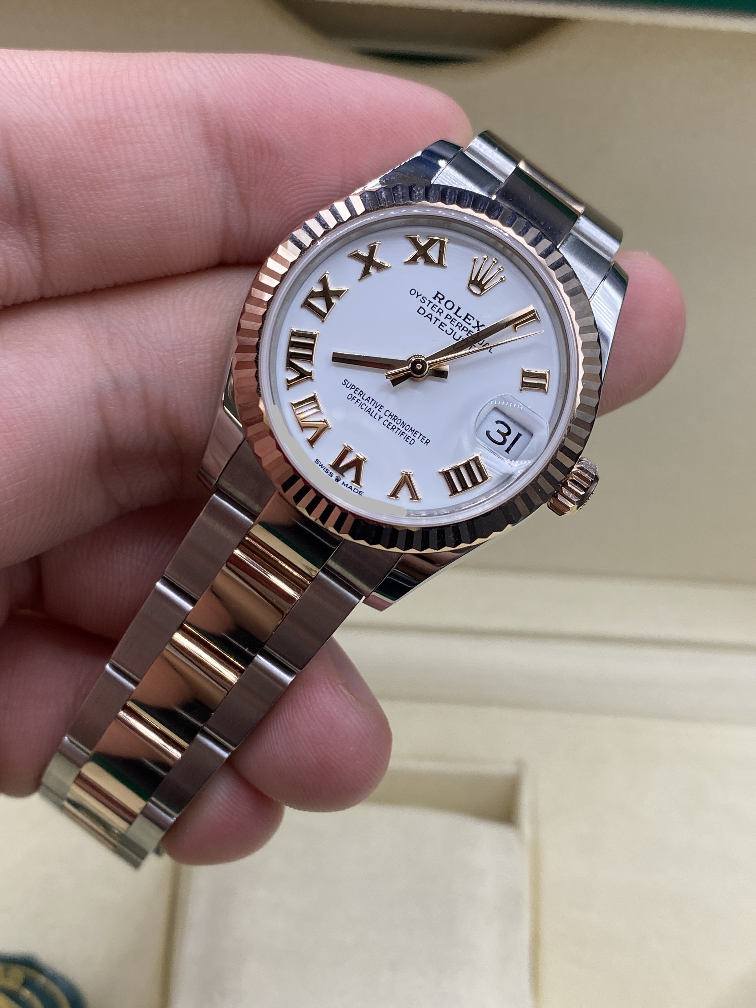 Rolex Datejust 31 278271 Weiße römische Auster 2025