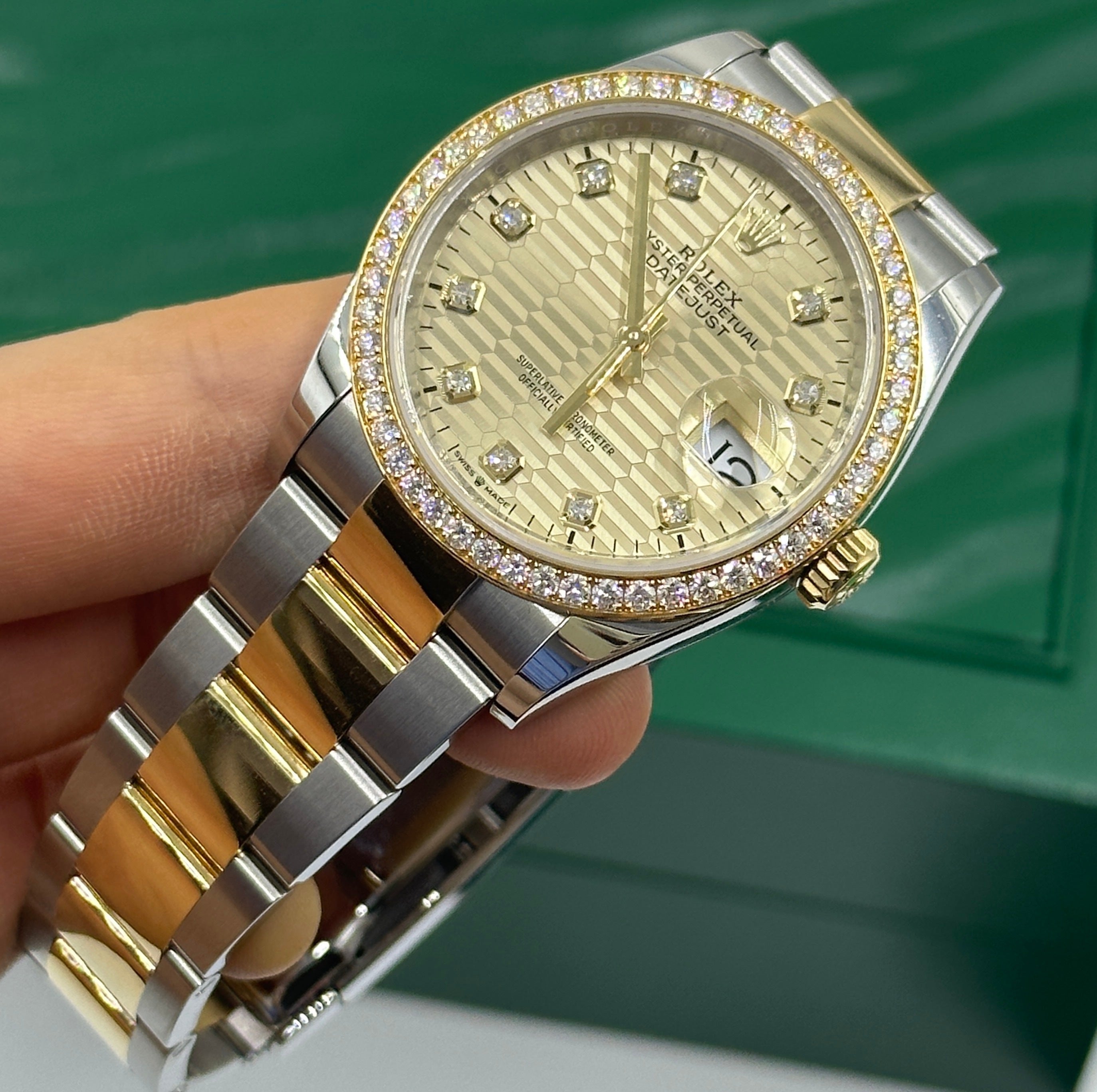 Rolex Datejust 36 126283RBR Champ Fluted Oyster 2024