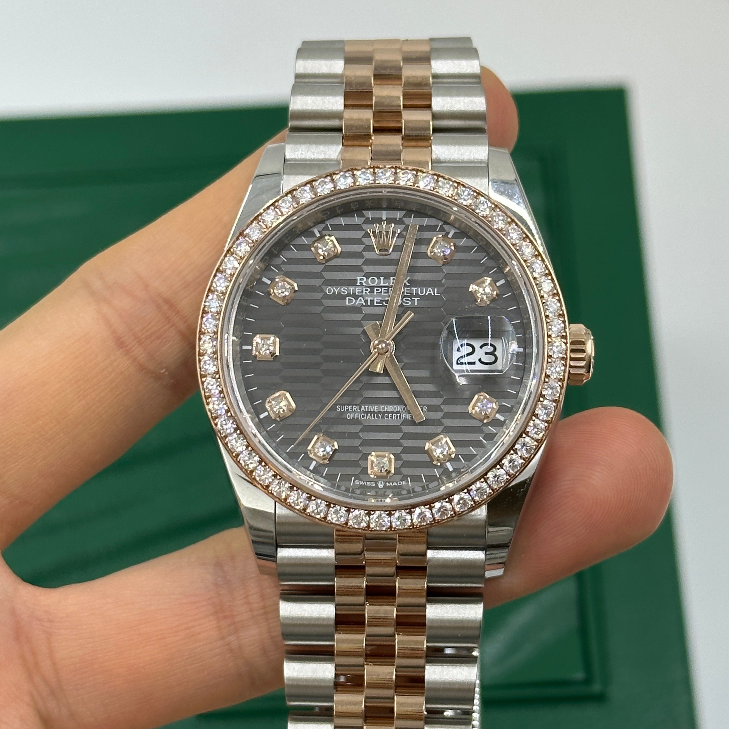 Rolex Datejust 36 126281RBR G Grau geriffelt Jubilee 2024