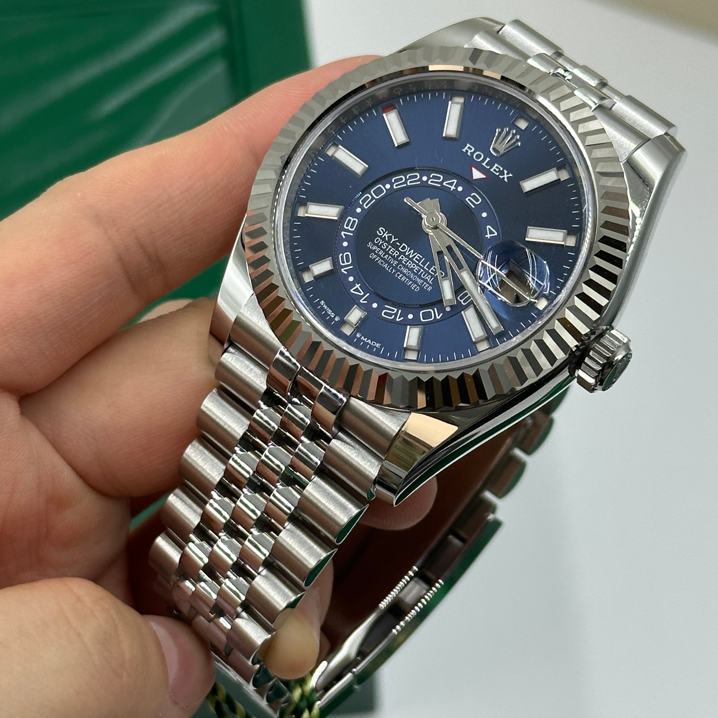 Rolex Sky-Dweller 42 mm 336934 Blaues Jubiläum 2023