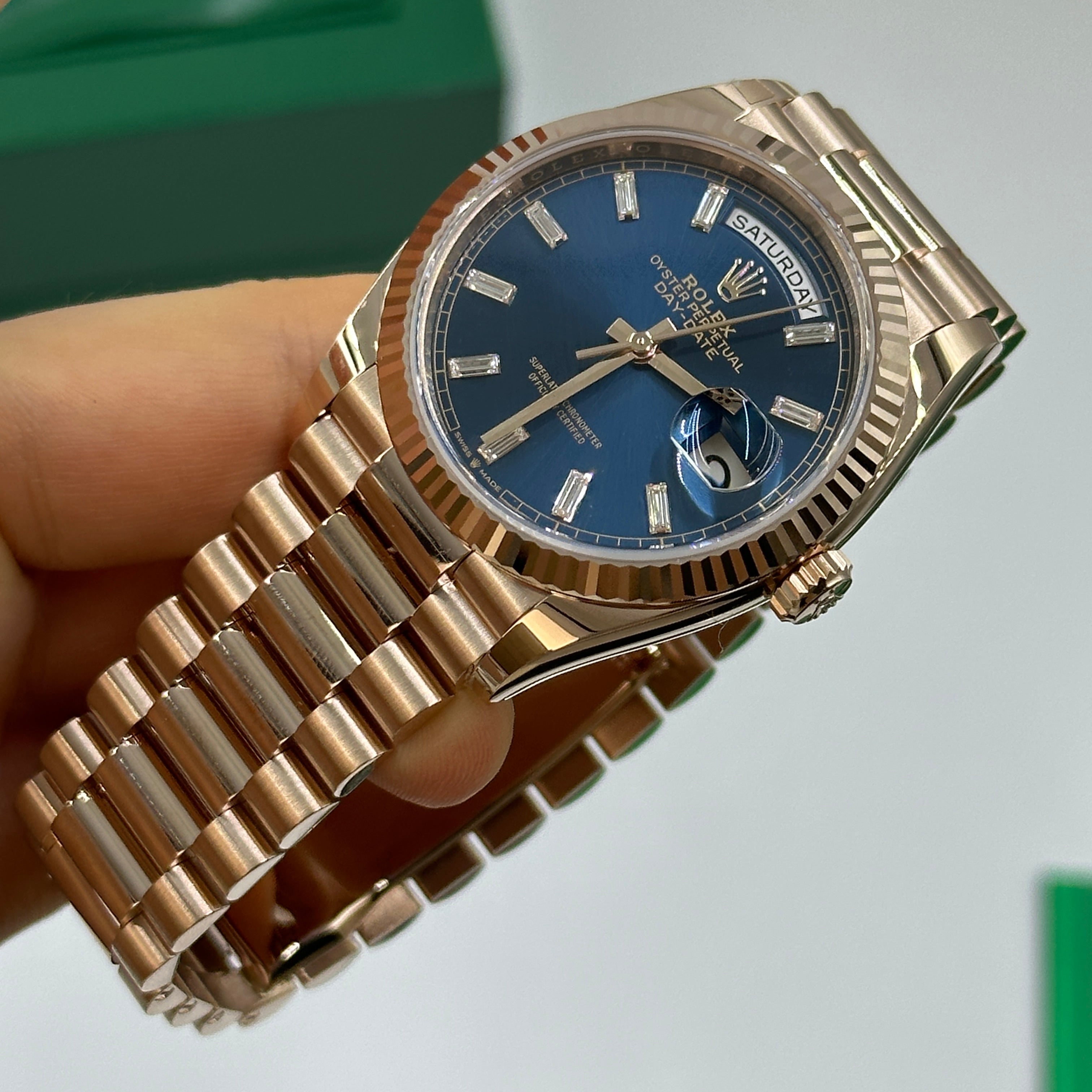 Rolex Day-Date 36 36mm 128235A Blau 2024