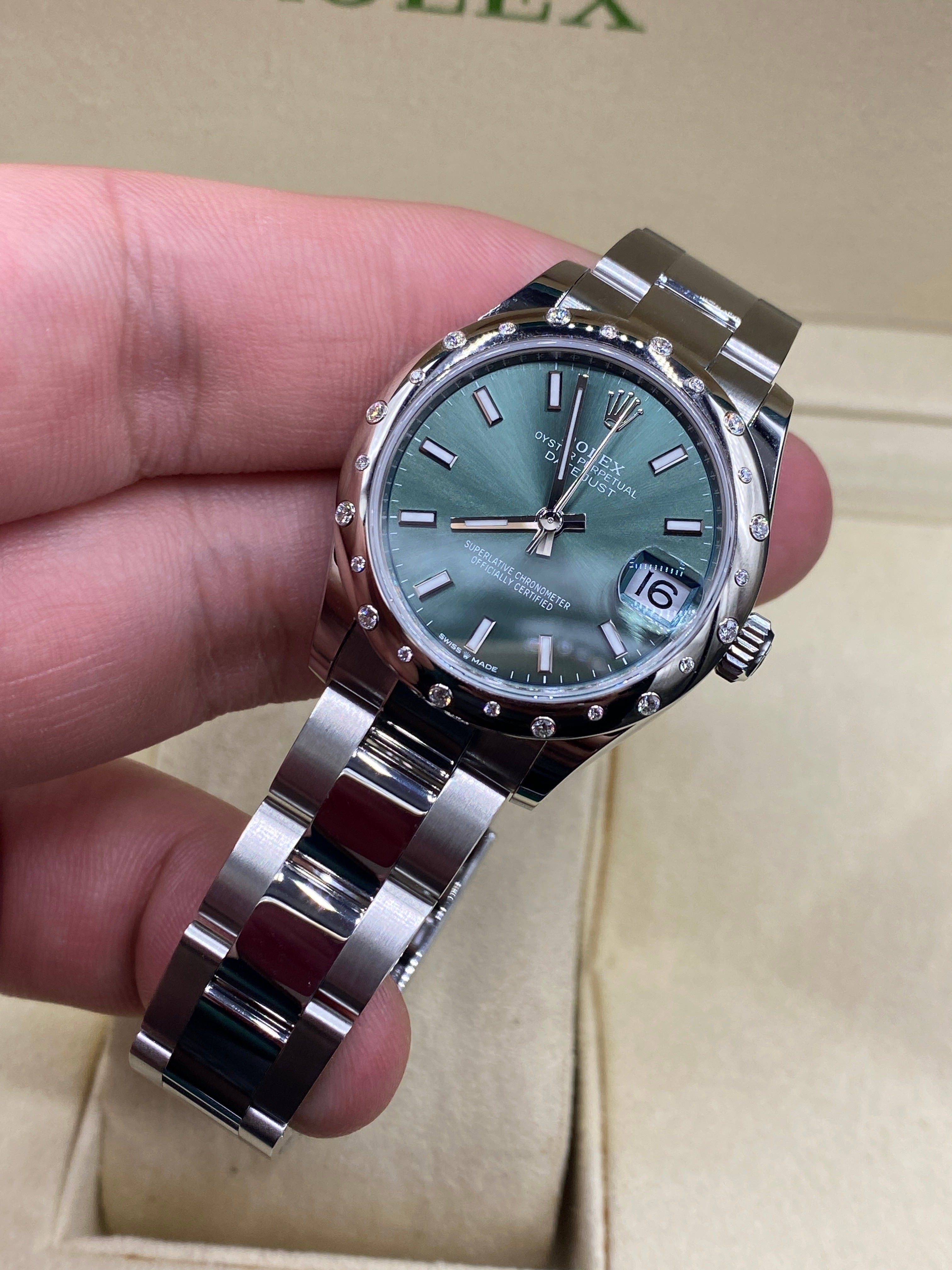 Rolex Datejust 31 278344RBR Grüner Index Oyster 2024
