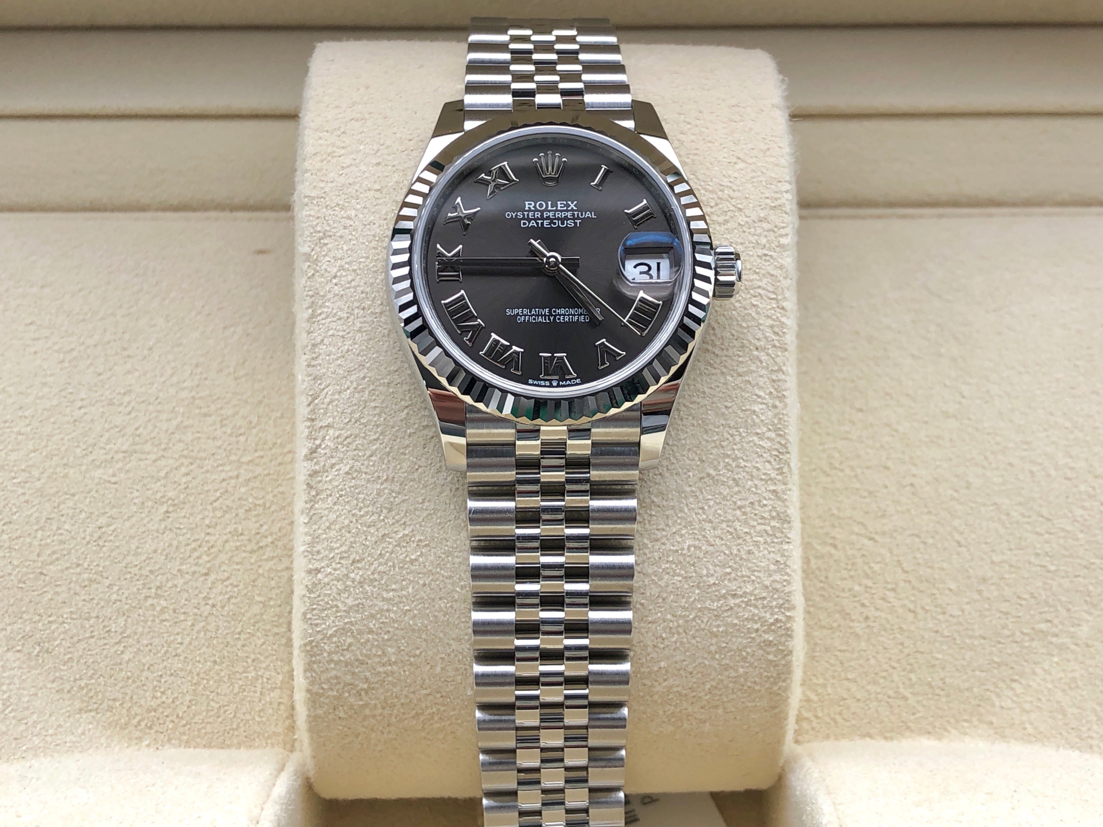 Rolex Datejust 31 278274 Dunkelgraues römisches Jubiläum 2025