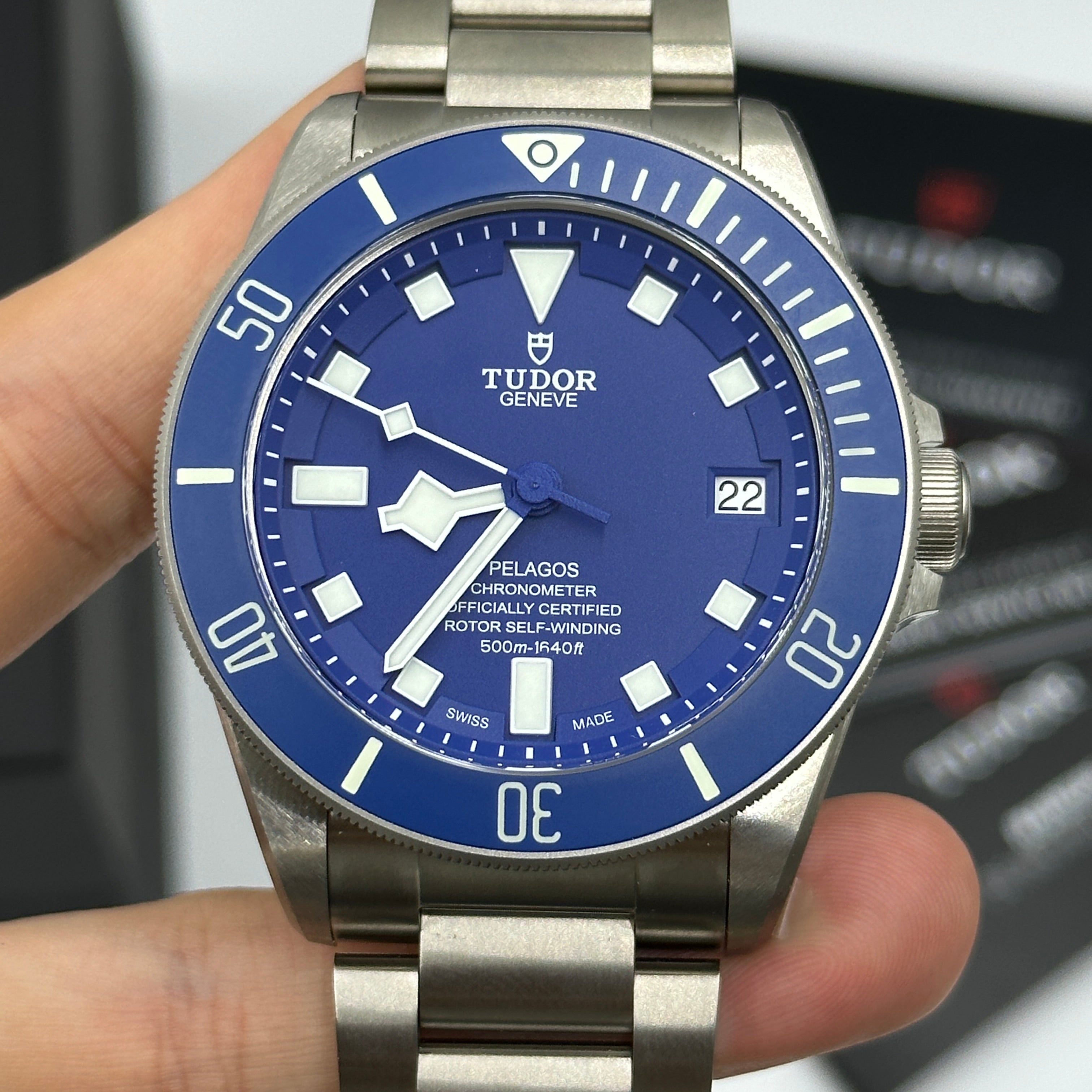 Tudor Pelagos 42 mm 25600Tb-0001 Blauer Stahl 2023 JMB