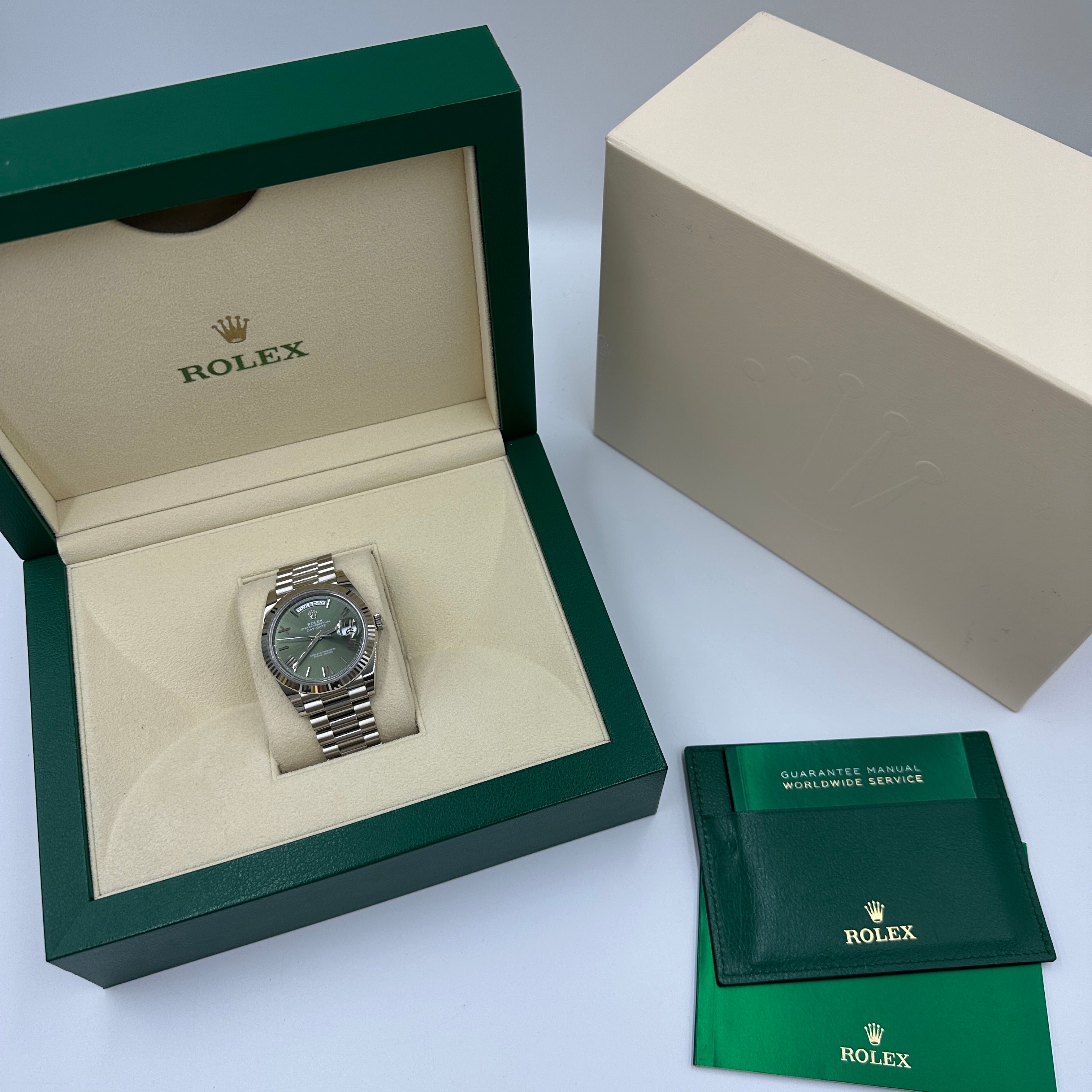 Rolex Day-Date 40 40 mm 228239 Grün Roman 2024