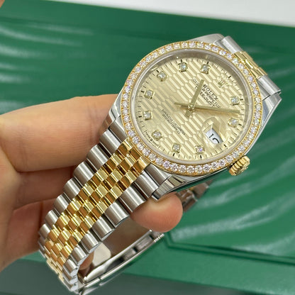 Rolex Datejust 36 126283RBR Champ Fluted Jubilee 2024