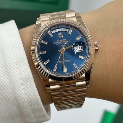 Rolex Day-Date 36 36mm 128235A Blau 2024