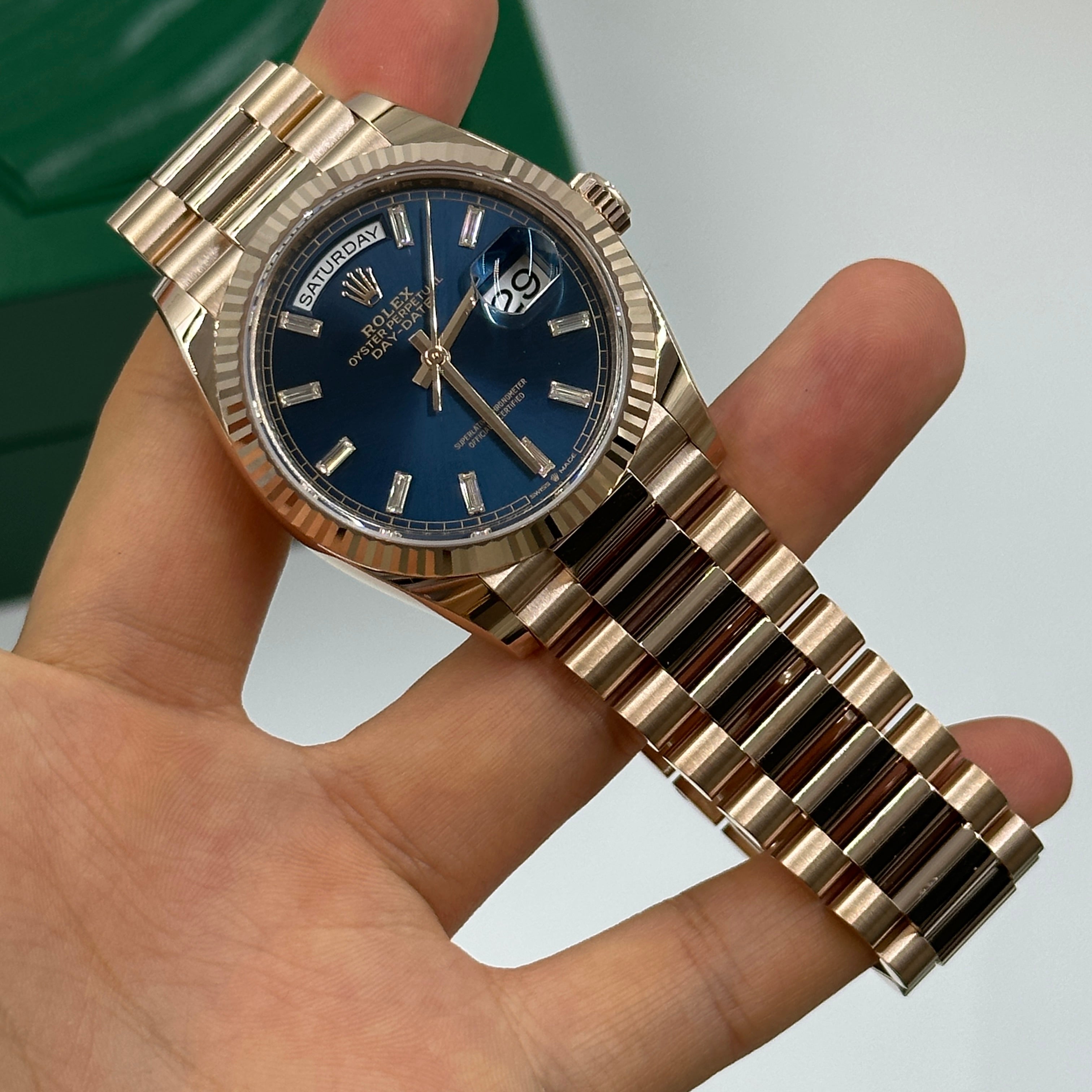 Rolex Day-Date 36 36mm 128235A Blau 2024
