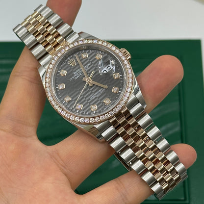 Rolex Datejust 36 126281RBR G Grau geriffelt Jubilee 2024