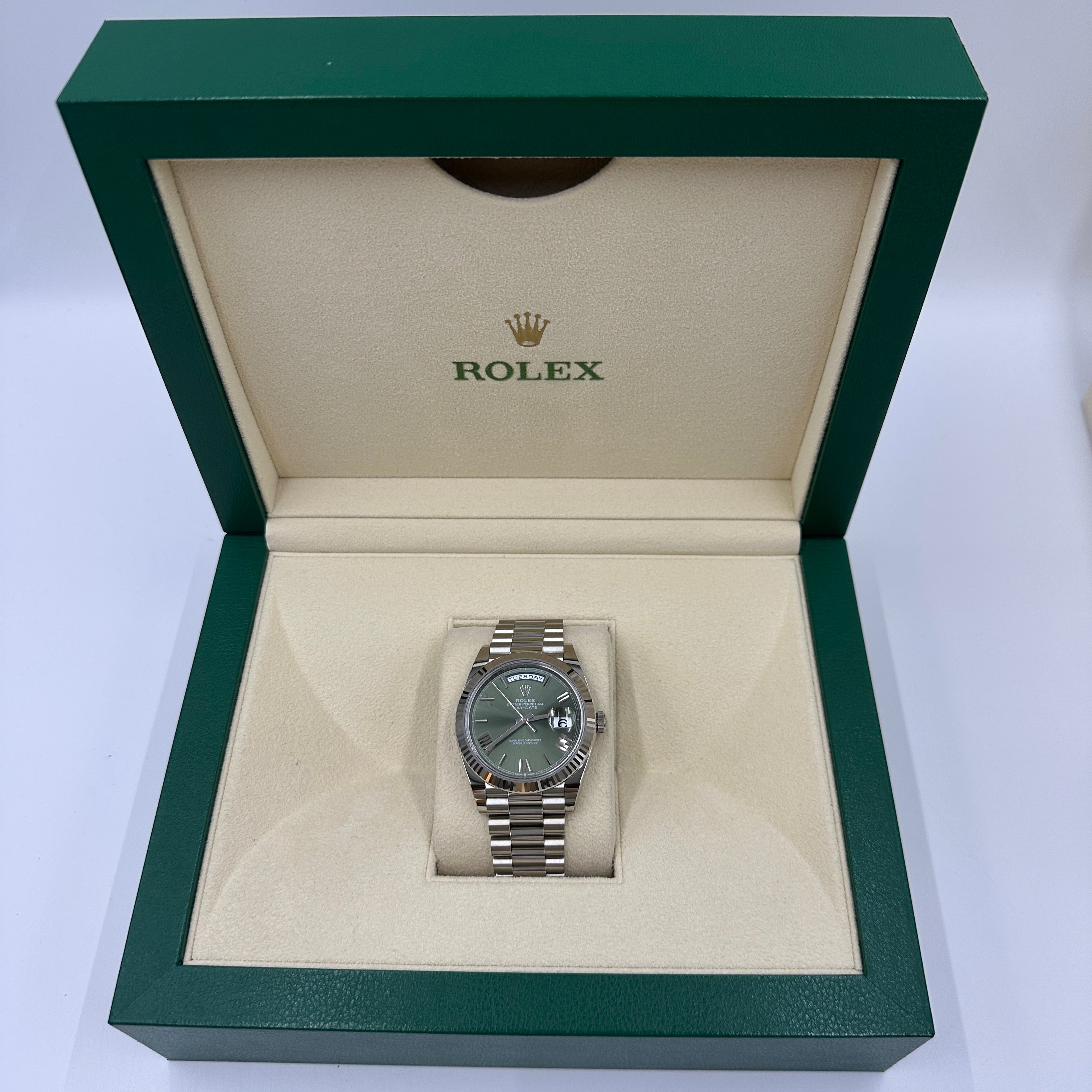Rolex Day-Date 40 40 mm 228239 Grün Roman 2024