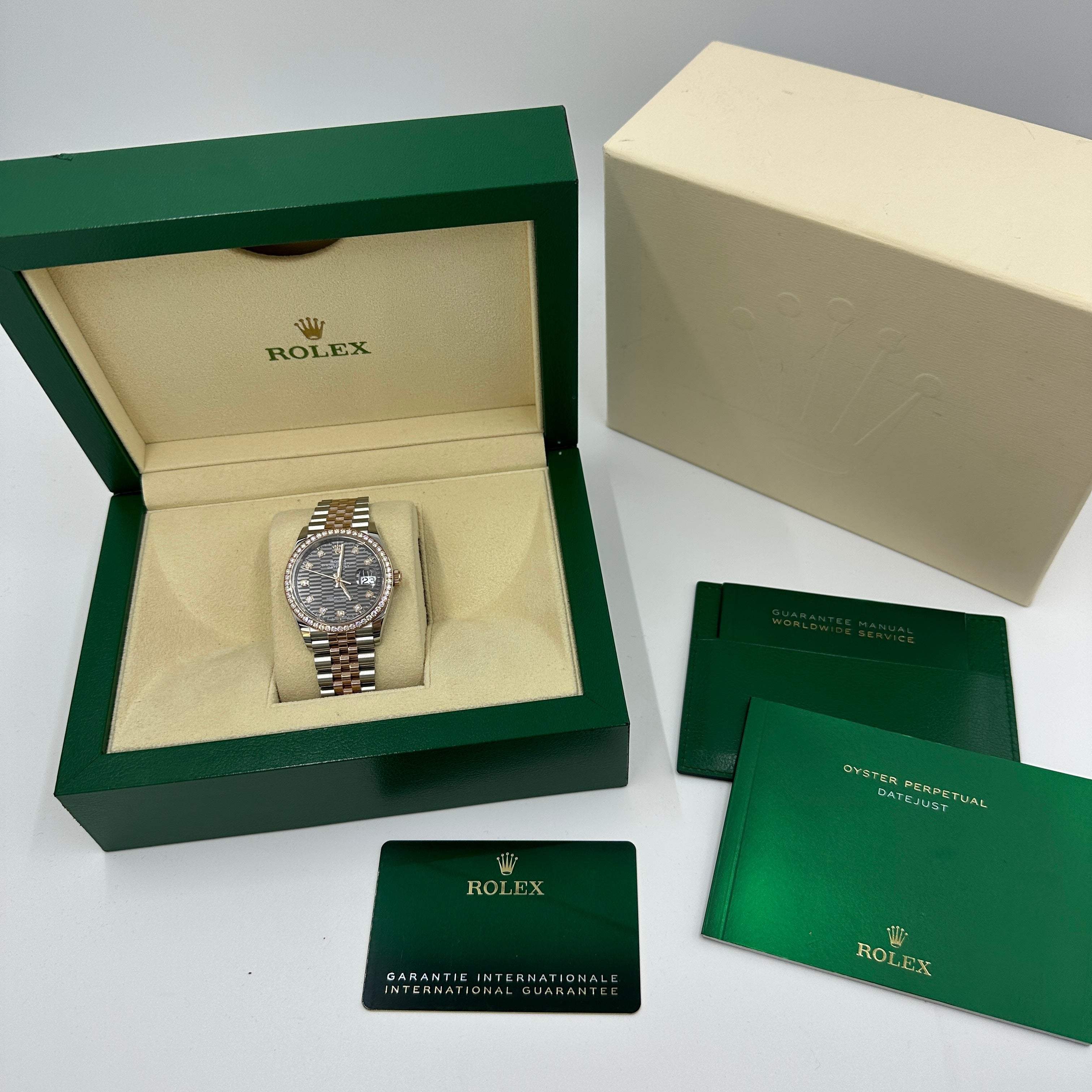 Rolex Datejust 36 126281RBR G Grau geriffelt Jubilee 2024