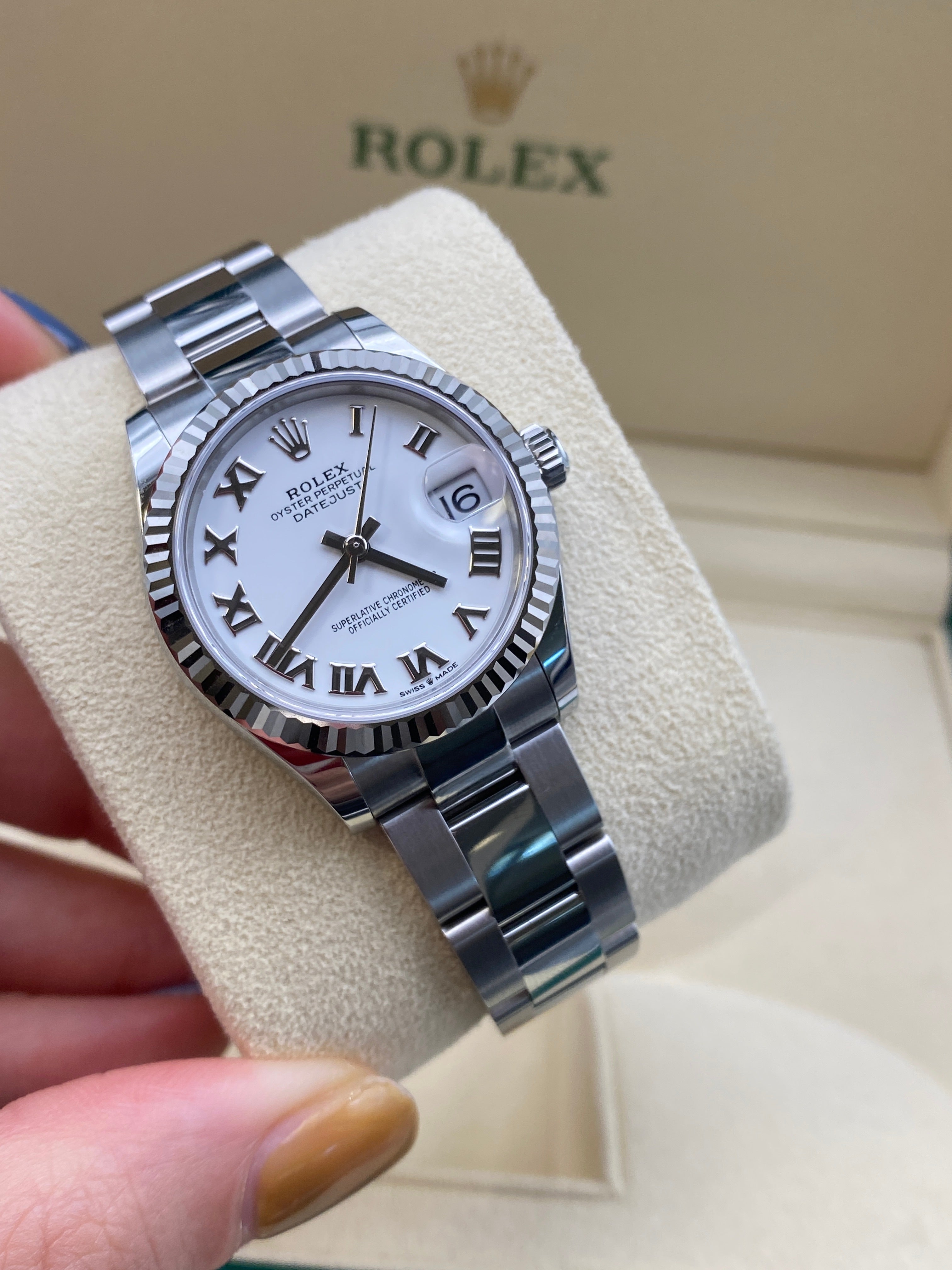 Rolex Datejust 31 278274 Weiße römische Auster 2025