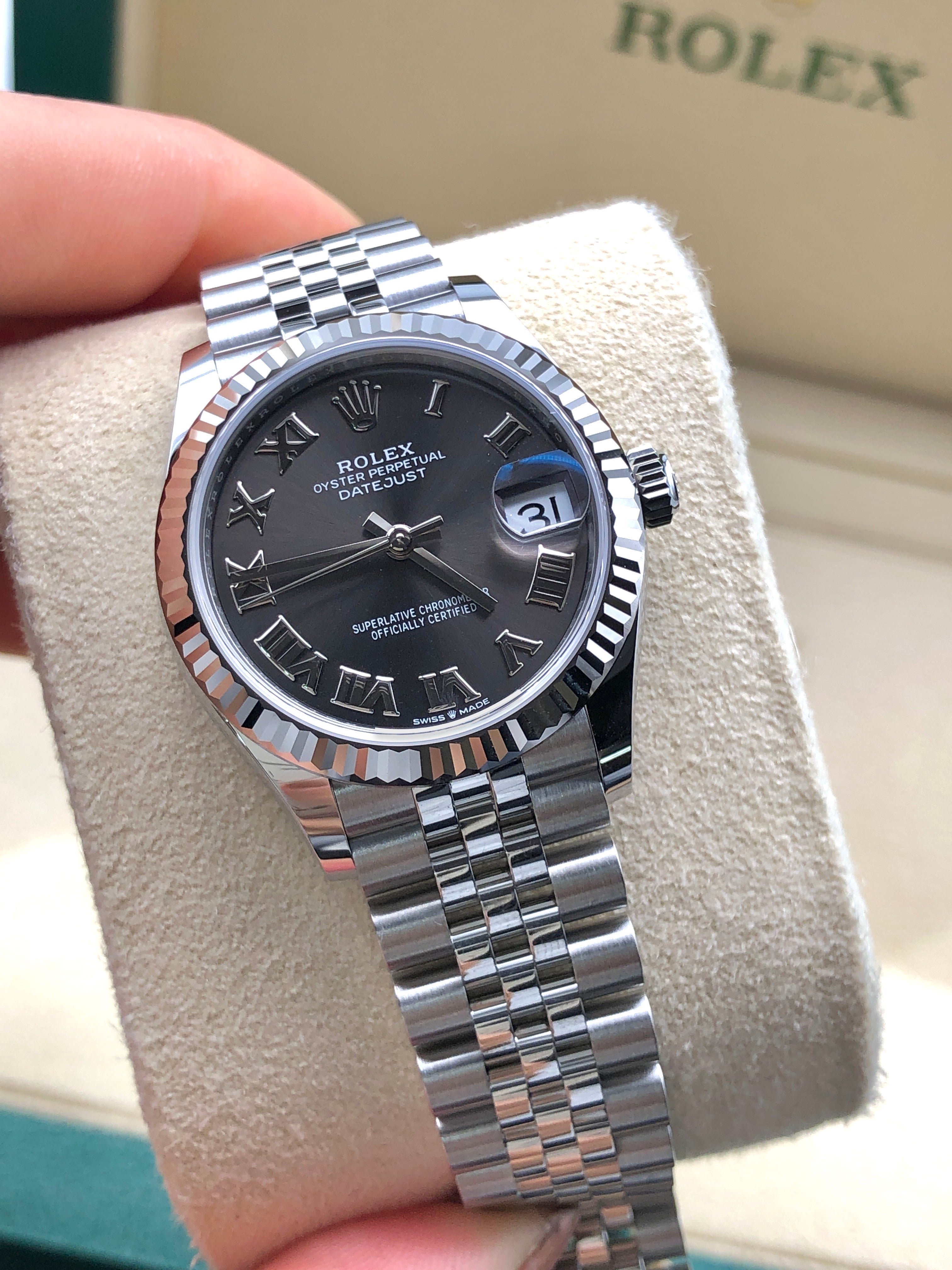 Rolex Datejust 31 278274 Dunkelgraues römisches Jubiläum 2025