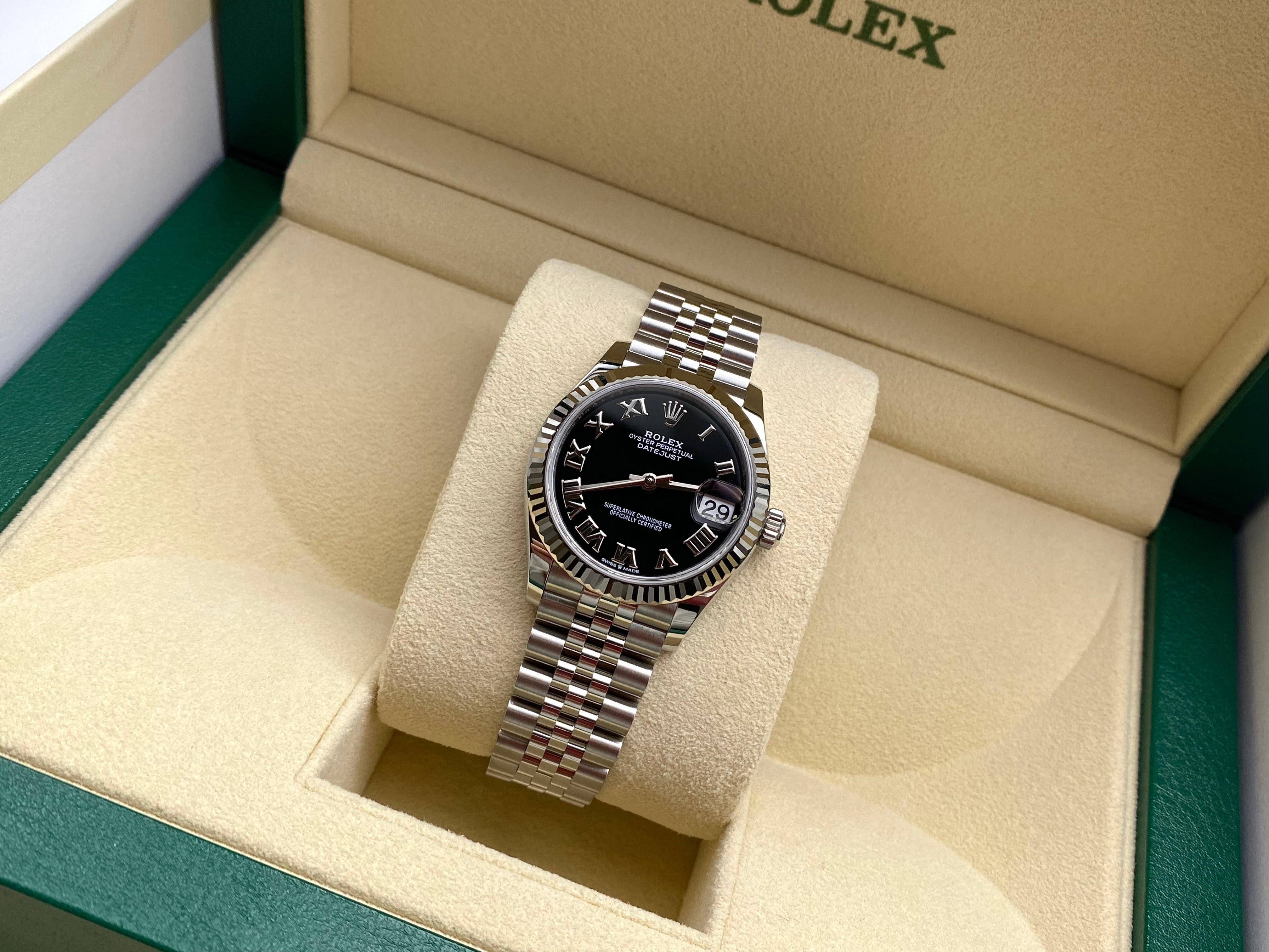 Rolex Datejust 31 278274 Schwarzes römisches Jubiläum 2025