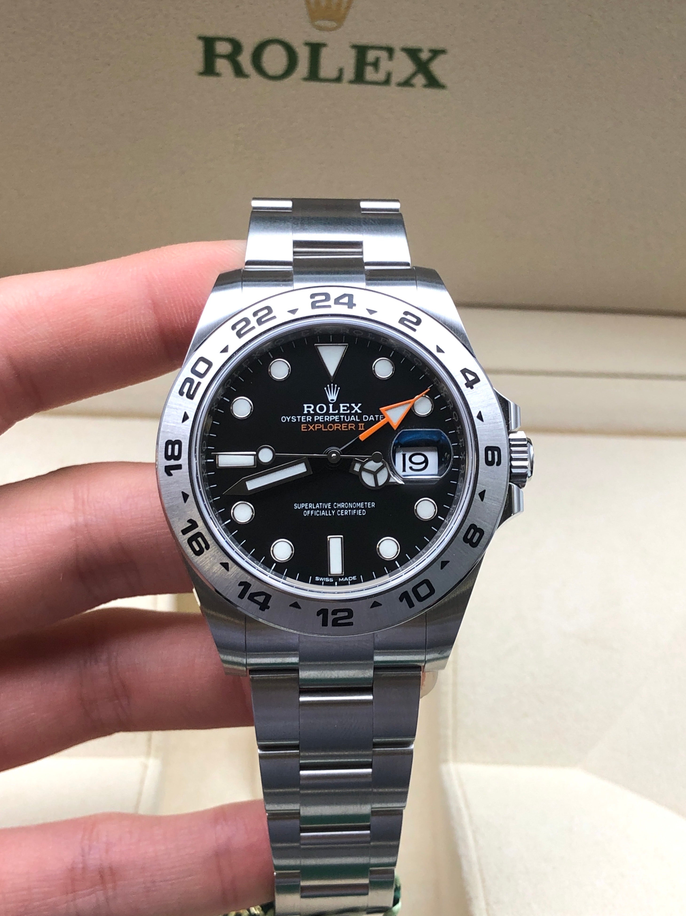 Rolex Explorer II 42 mm 216570 Schwarz 2020