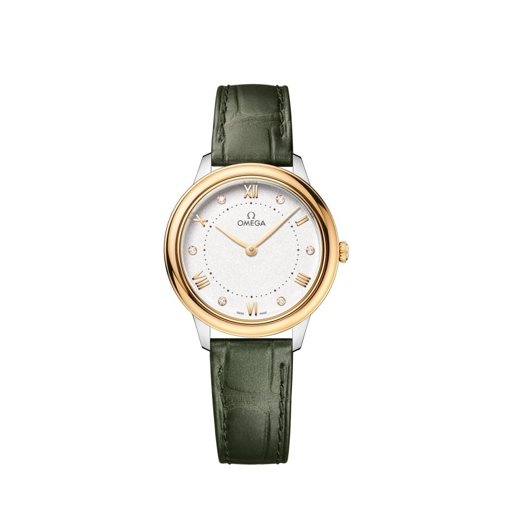 Omega 434.23.30.60.52.002 De Ville Quartz 30 Stainless Steel - Yellow Gold / White - Diamond  2026