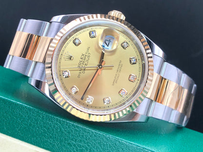 Rolex Datejust 36 126233G Champ Oyster 2025