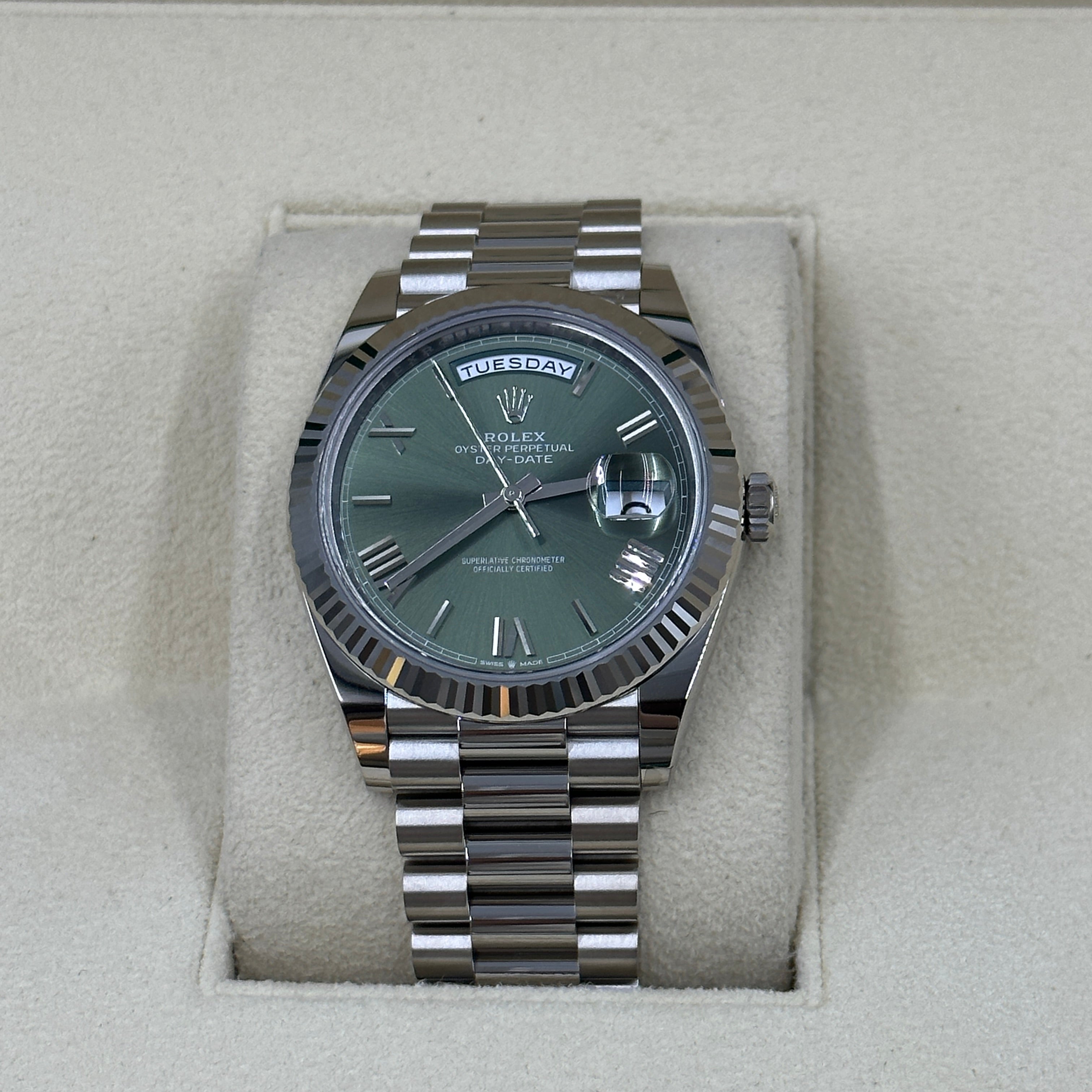 Rolex Day-Date 40 40 mm 228239 Grün Roman 2024