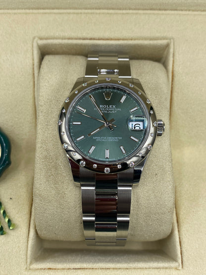 Rolex Datejust 31 278344RBR Grüner Index Oyster 2024