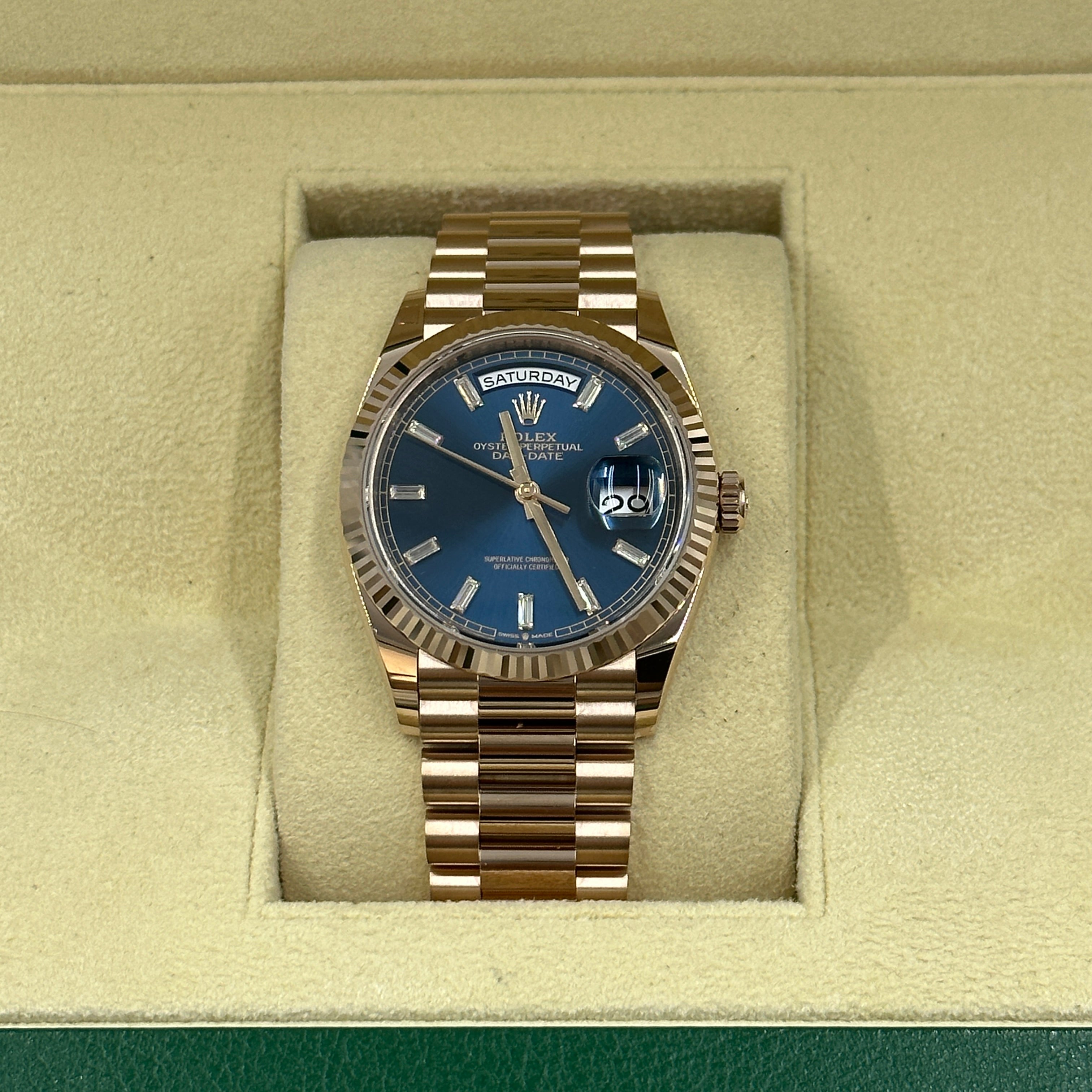 Rolex Day-Date 36 36mm 128235A Blau 2024