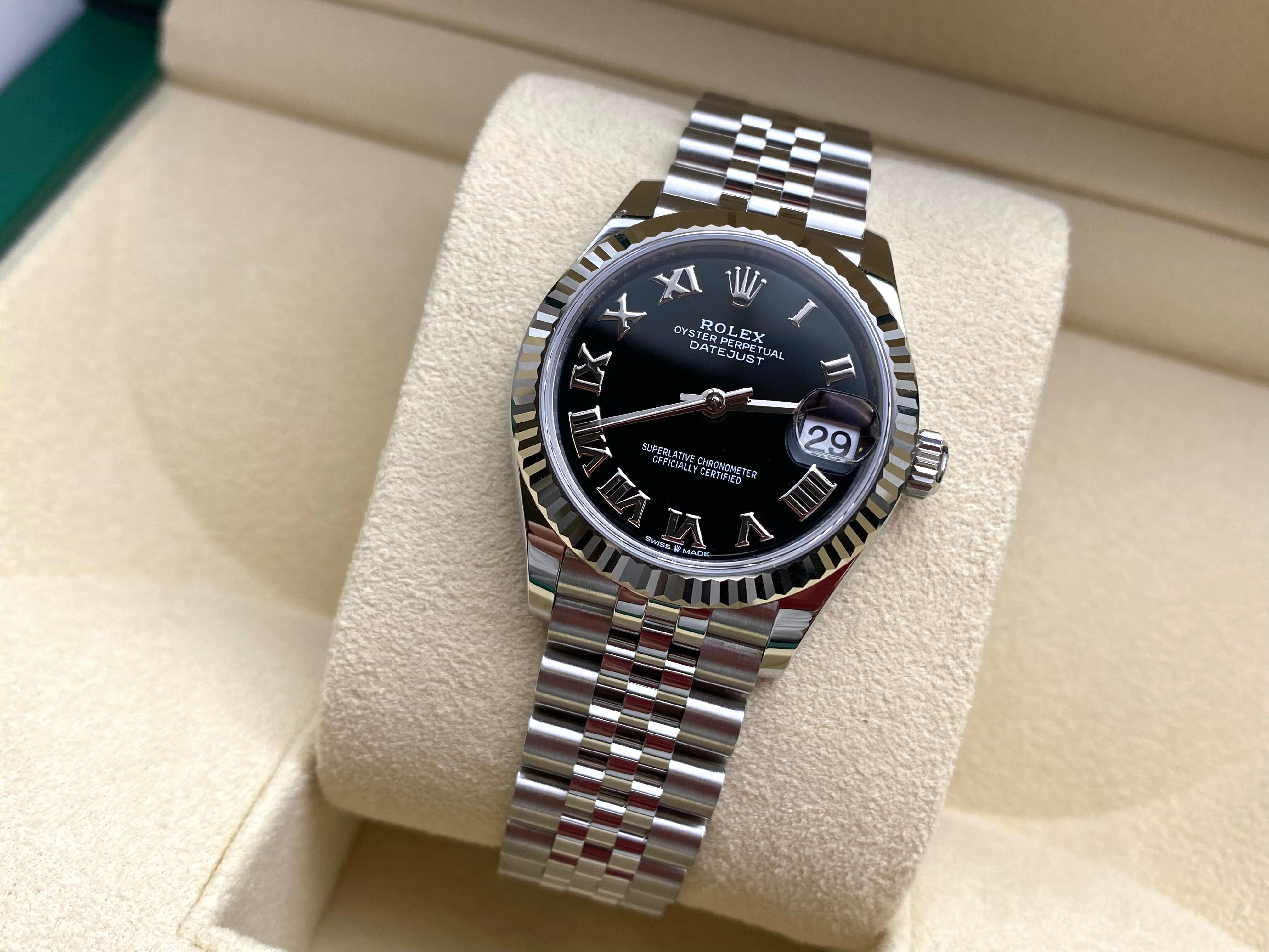 Rolex Datejust 31 278274 Schwarzes römisches Jubiläum 2025