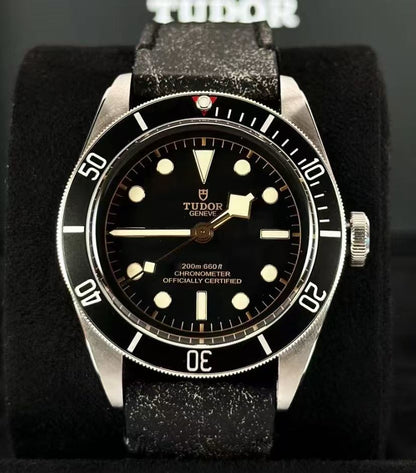 Tudor Black Bay 41 mm 79230N-0008 Schwarzes Leder 2024 HWN
