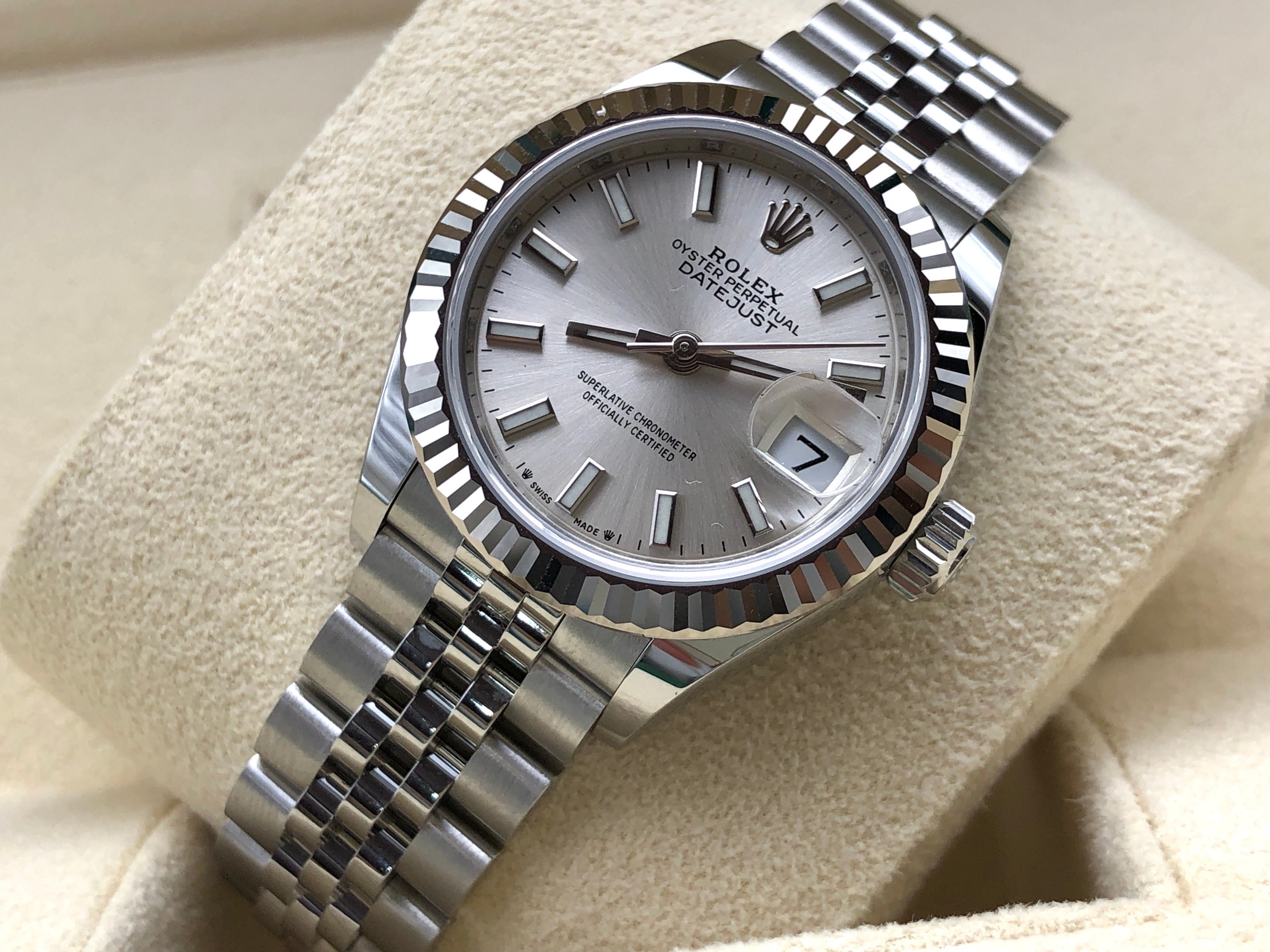 Rolex Lady-Datejust 279174 Silber Index Jubilee 2025