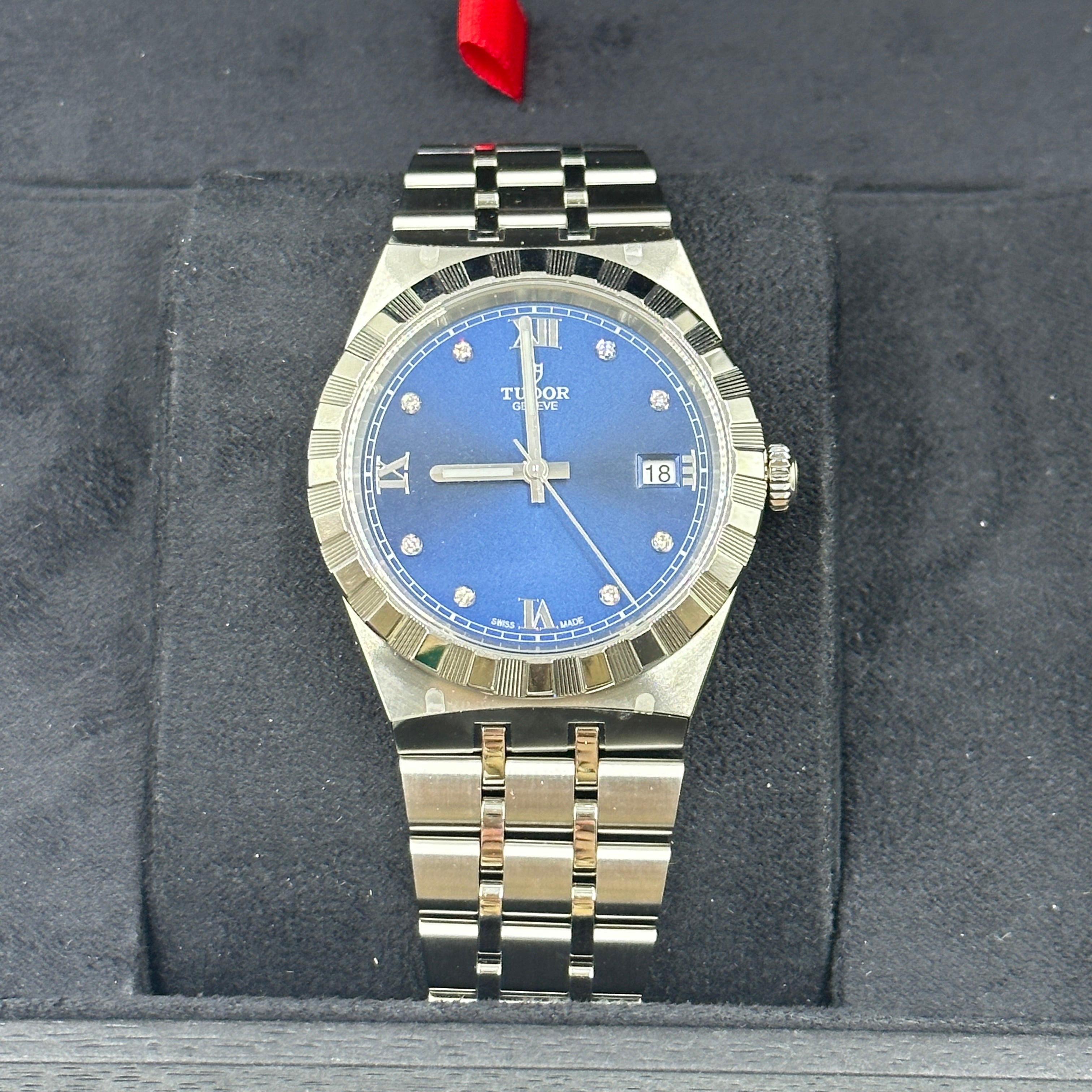 Tudor Tudor Royal 38 mm 28500-0006 Blaue Diamanten Stahl 2024