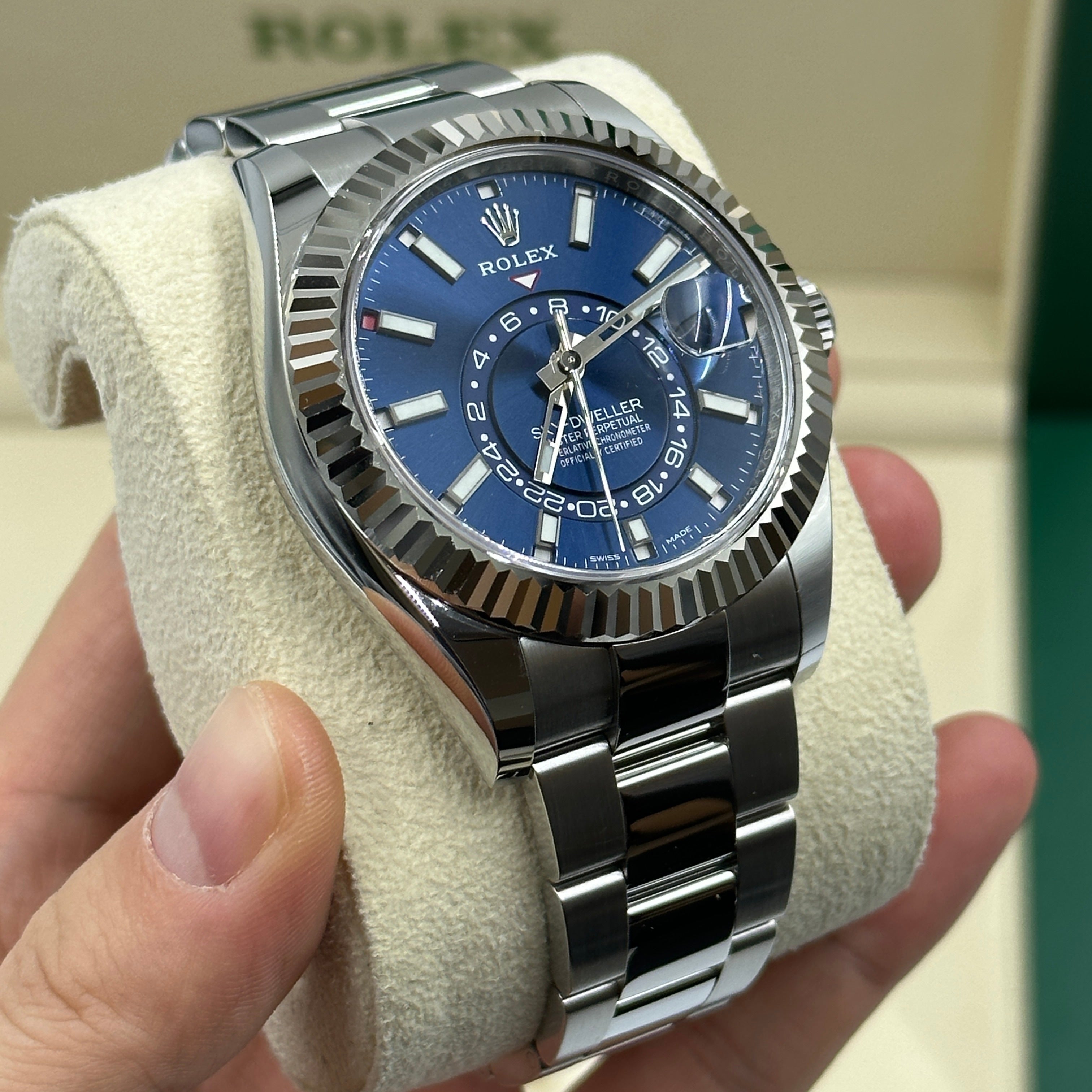 Rolex Sky-Dweller 42 mm 336934 Blaue Auster 2023