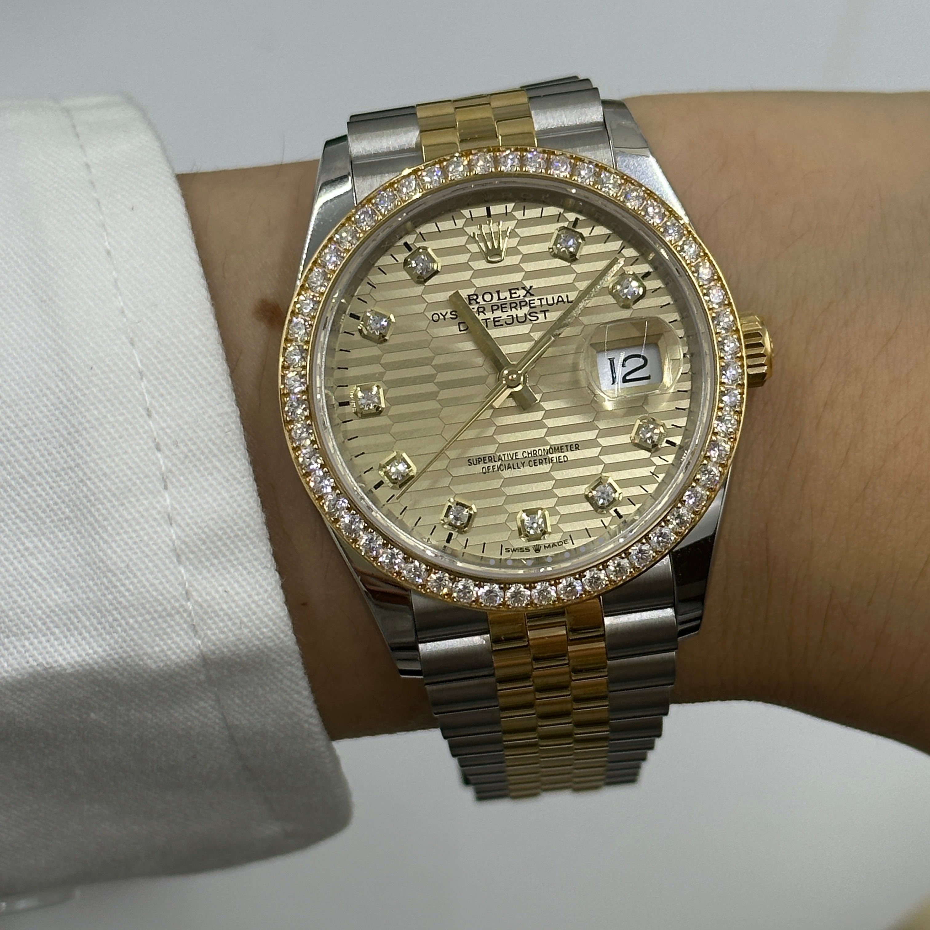 Rolex Datejust 36 126283RBR Champ Fluted Jubilee 2024