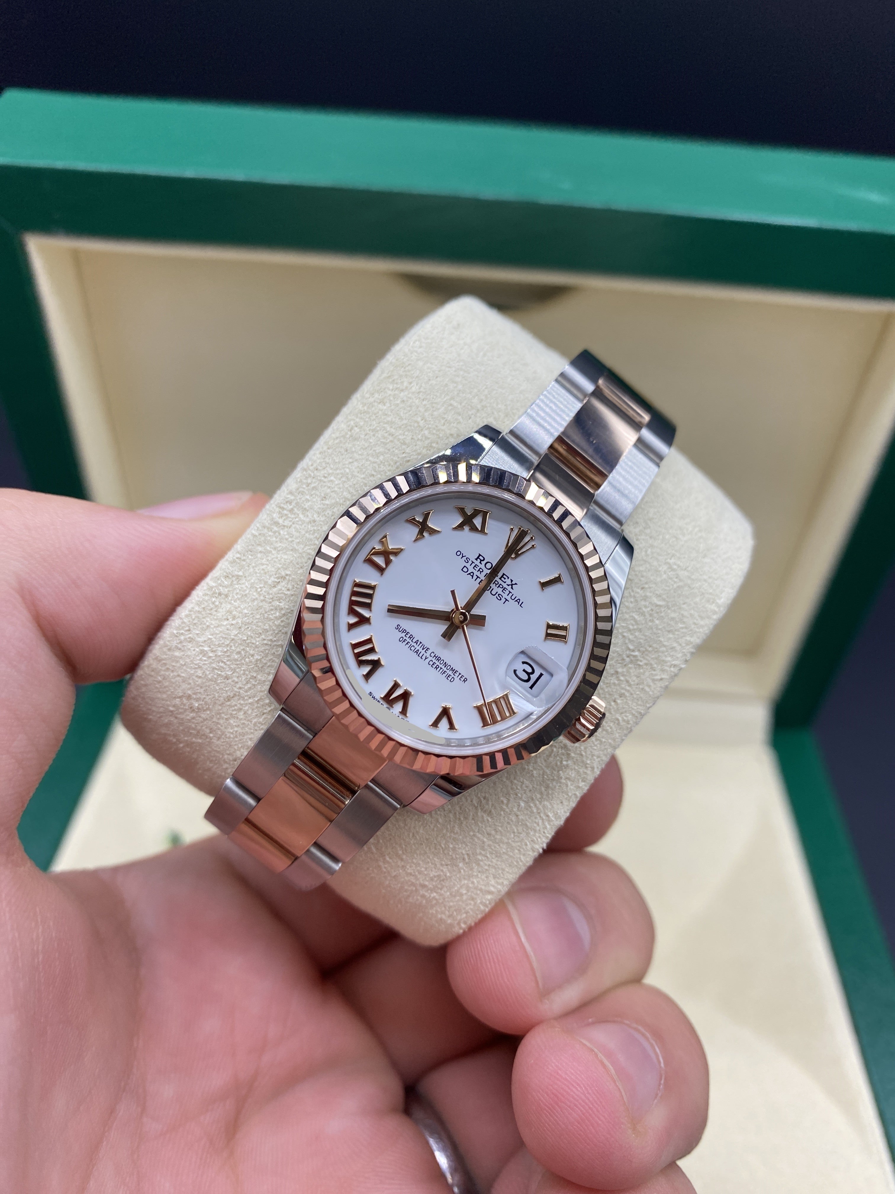 Rolex Datejust 31 278271 Weiße römische Auster 2025