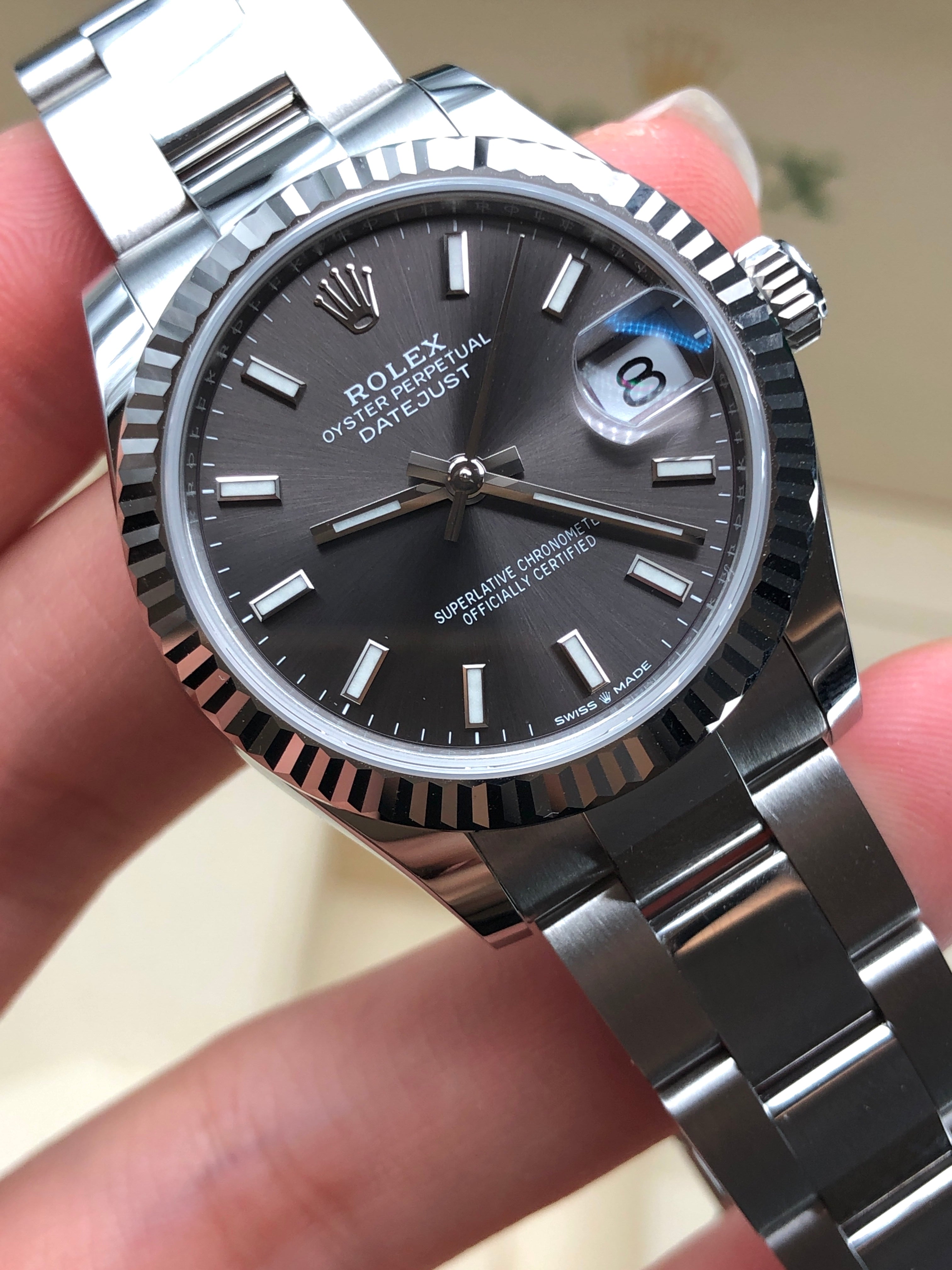 Rolex Datejust 31 278274 Grau Index Oyster 2025