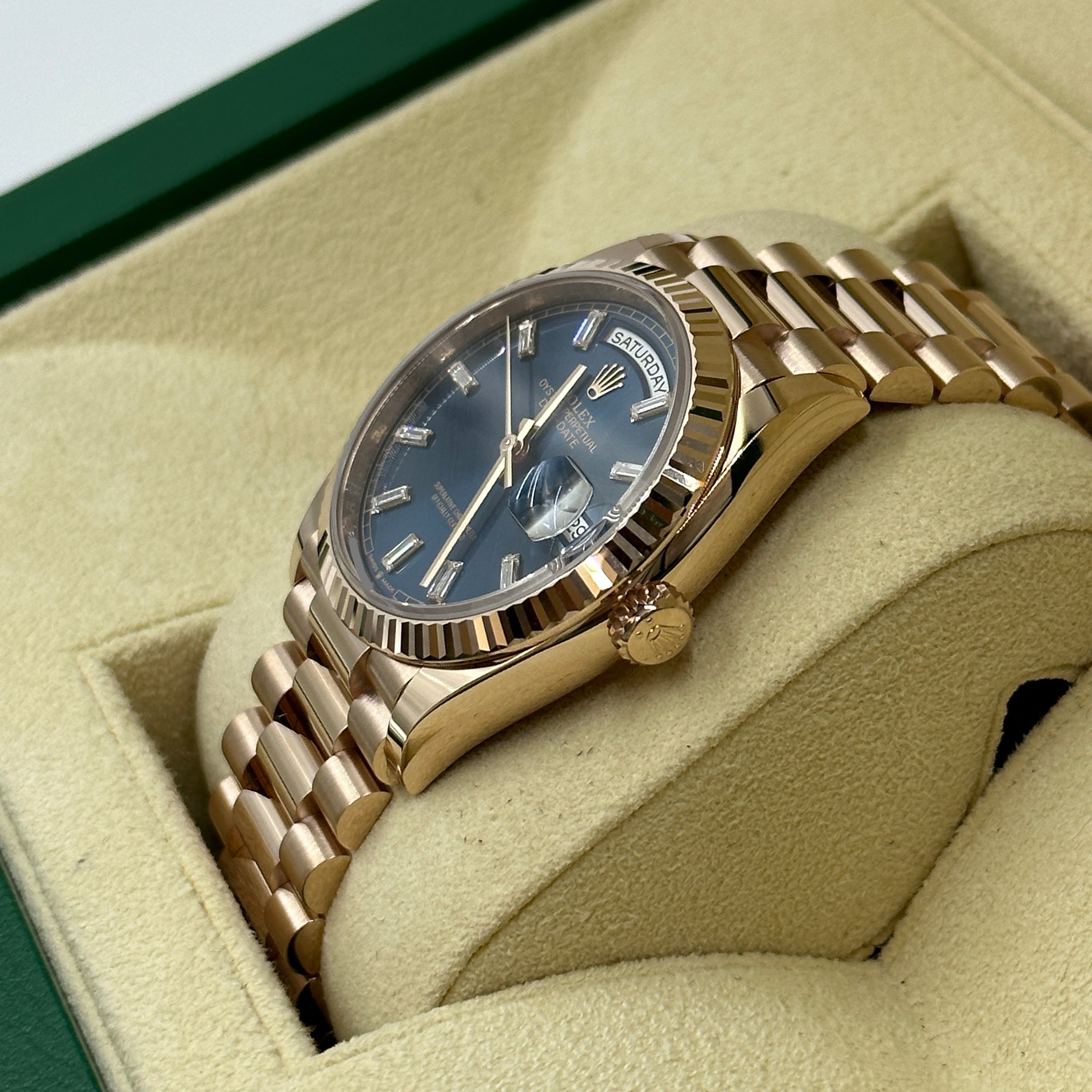 Rolex Day-Date 36 36mm 128235A Blau 2024