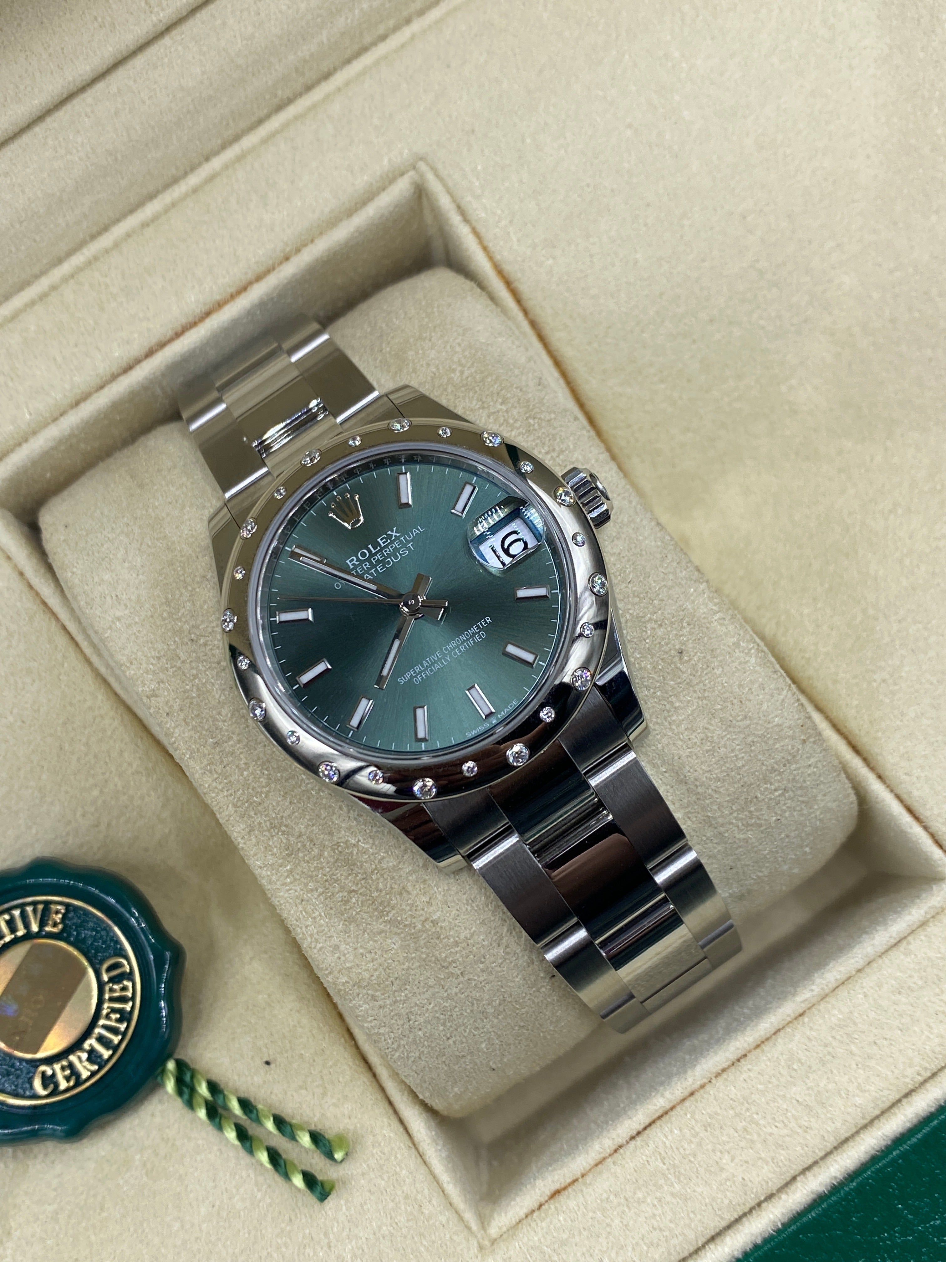Rolex Datejust 31 278344RBR Grüner Index Oyster 2024