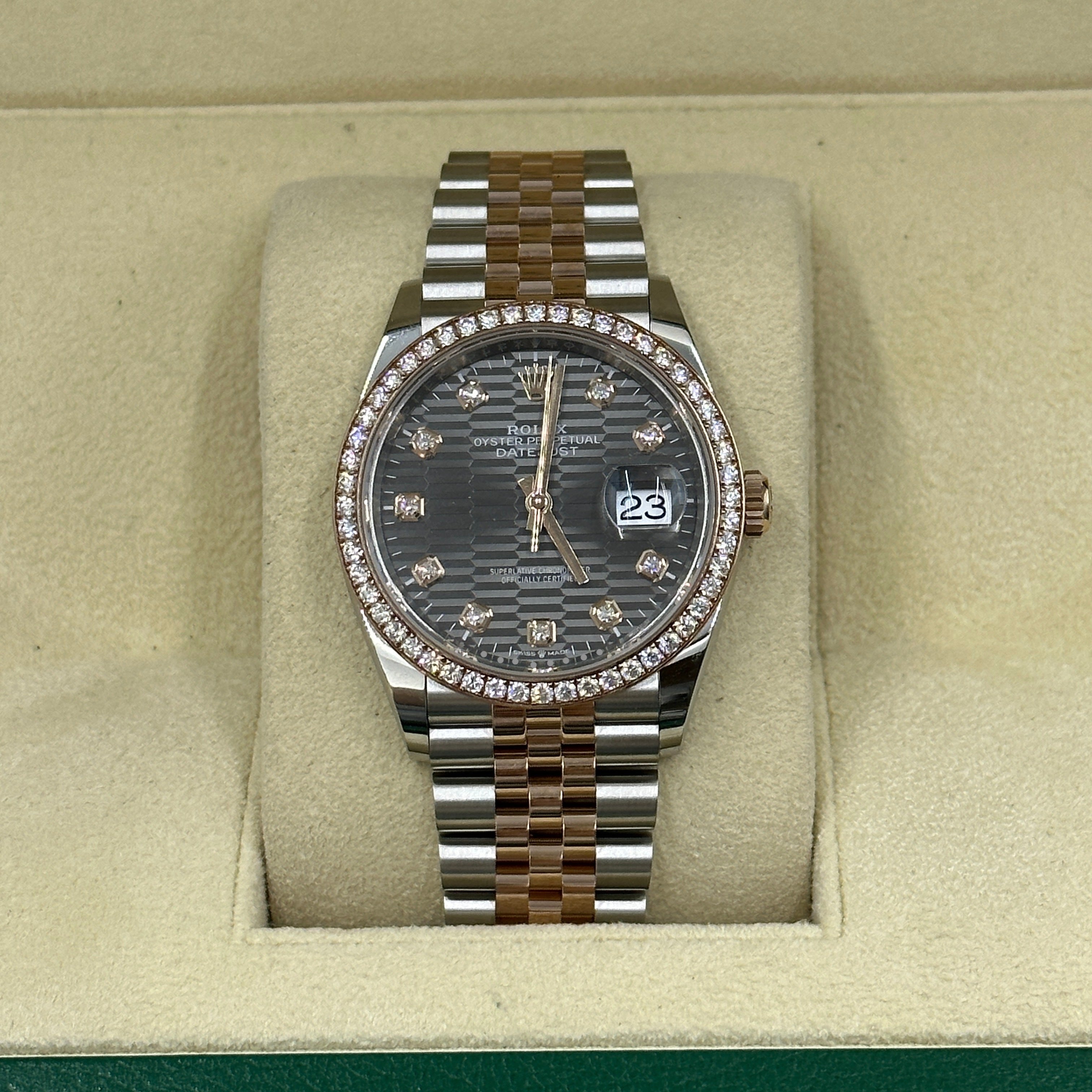 Rolex Datejust 36 126281RBR G Grau geriffelt Jubilee 2024