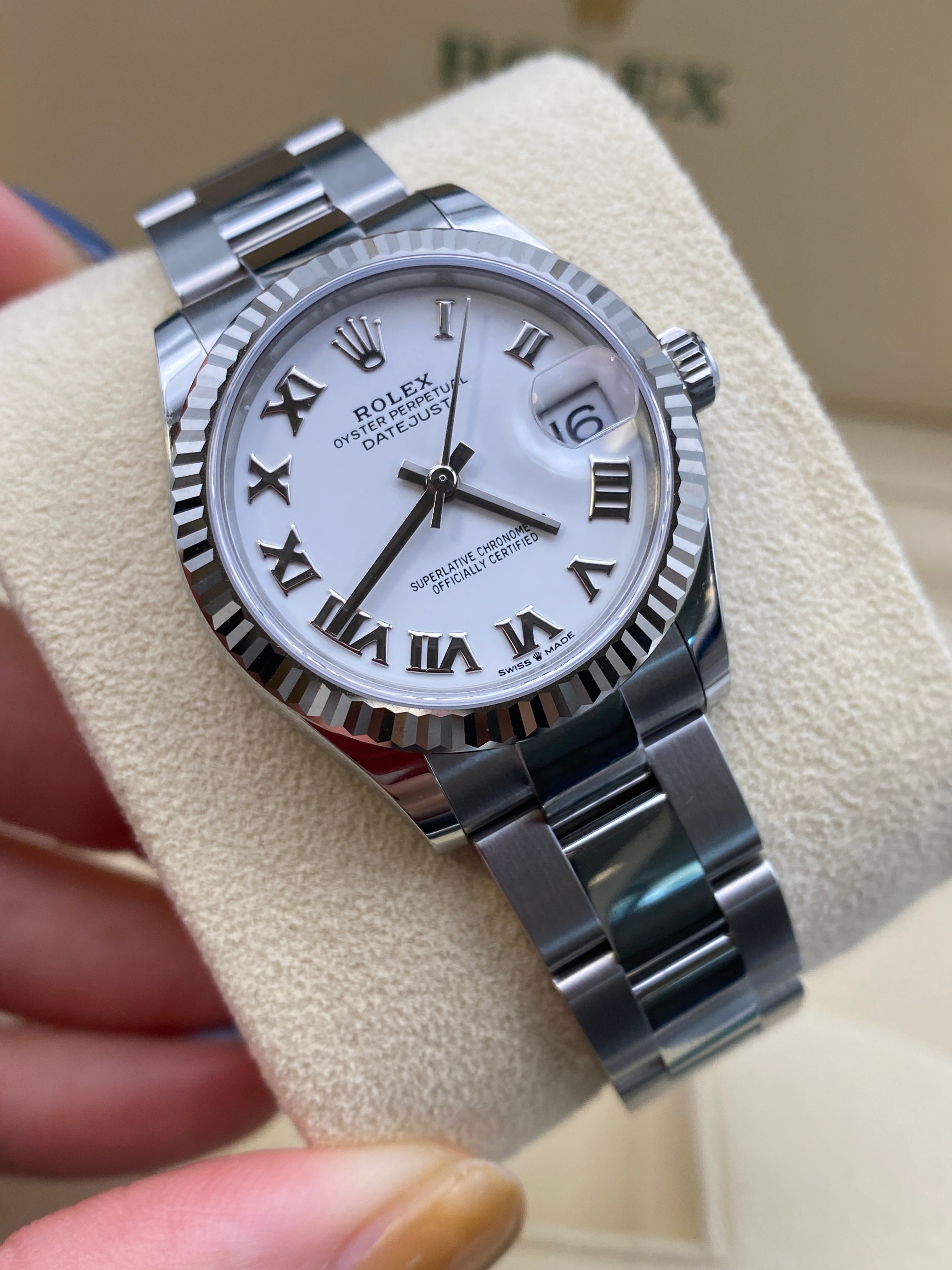 Rolex Datejust 31 278274 Weiße römische Auster 2025