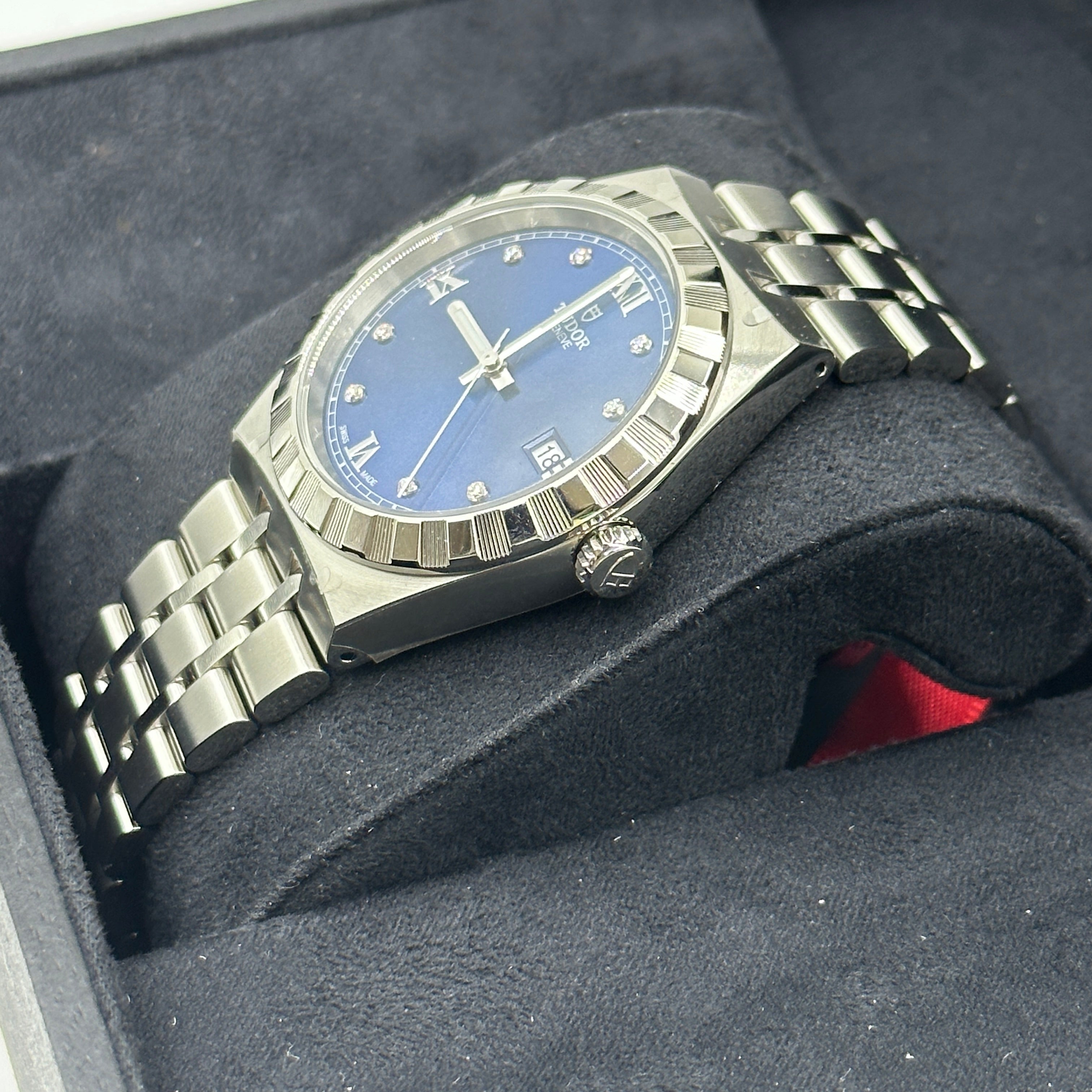 Tudor Tudor Royal 38 mm 28500-0006 Blaue Diamanten Stahl 2024