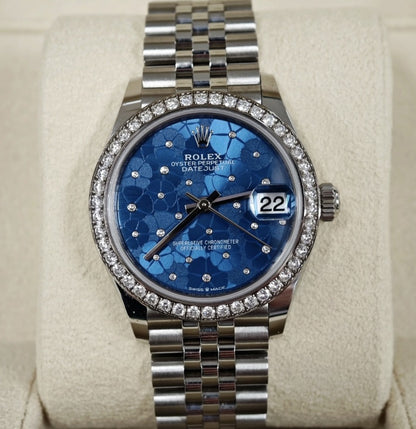 Rolex Datejust 31 278384RBR Blaue Blume Jubiläum 2025