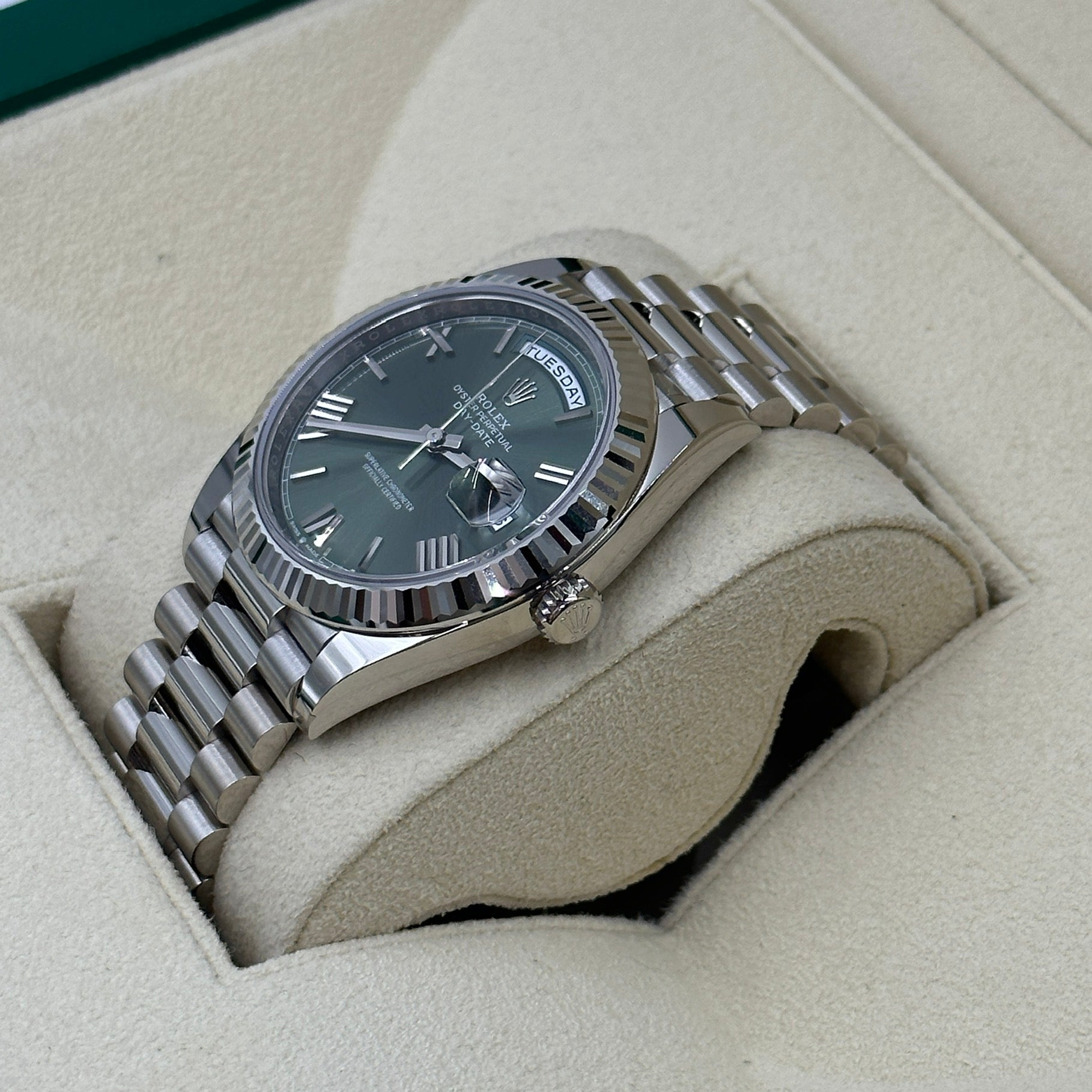 Rolex Day-Date 40 40 mm 228239 Grün Roman 2024