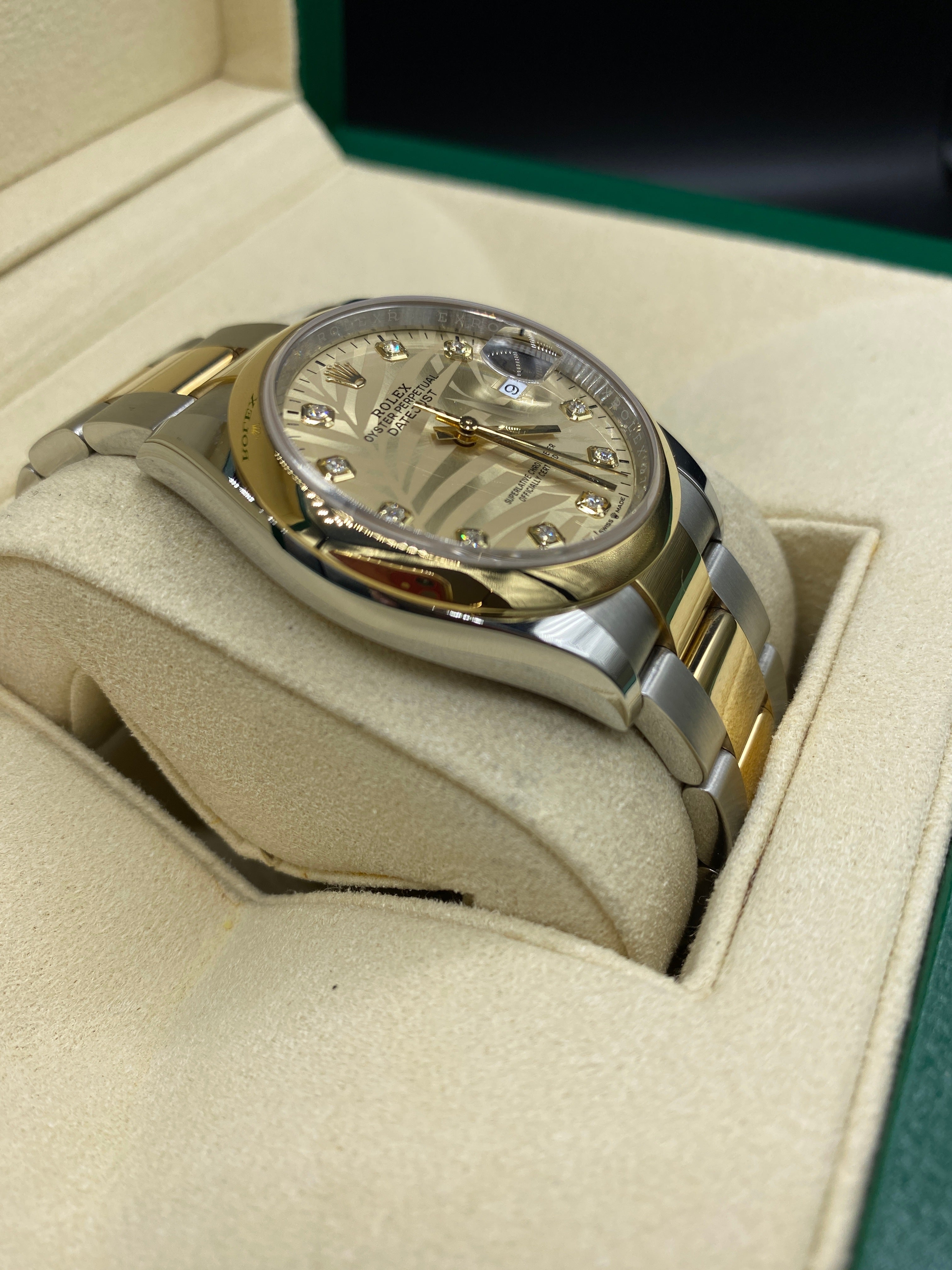 Rolex Datejust 36 126203G Champ Palm Oyster 2024