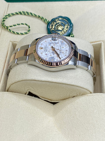 Rolex Datejust 31 278271 Silber Floral Oyster 2024