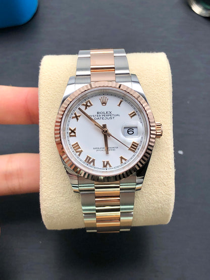 Rolex Datejust 36 126231 Weiße römische Auster 2025