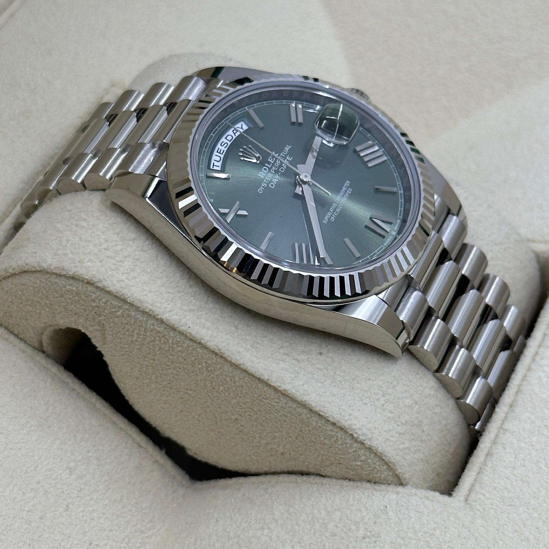 Rolex Day-Date 40 40 mm 228239 Grün Roman 2024