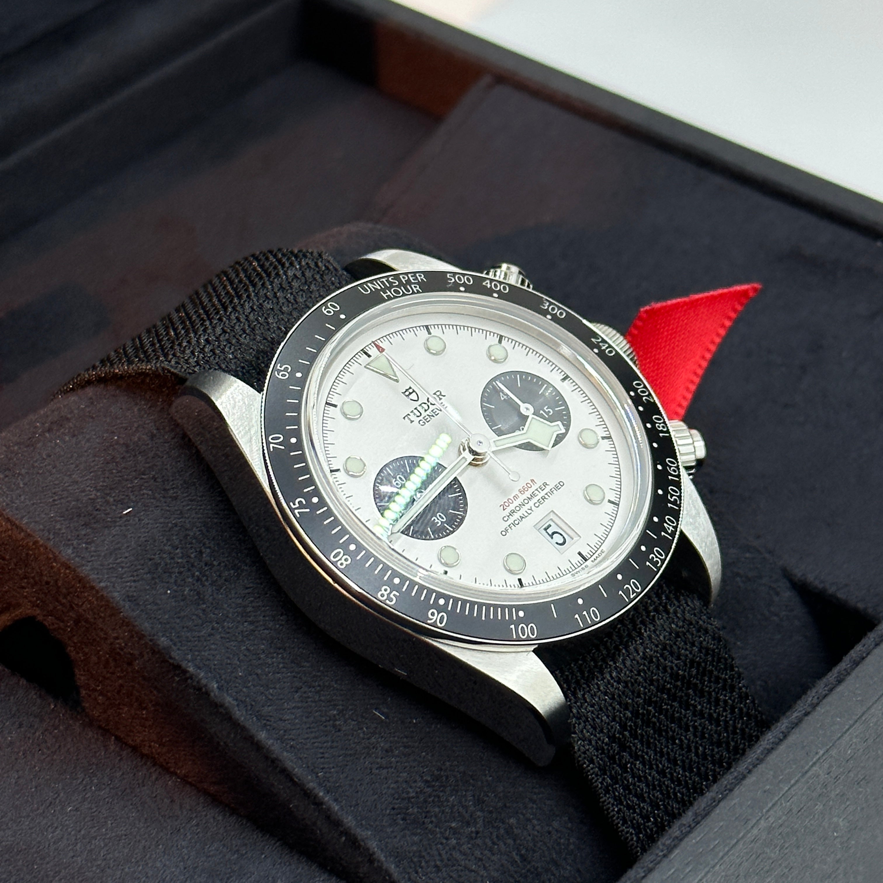 Tudor Black Bay Chrono 41 mm 79360N-0008 Weiß gewebt 2024