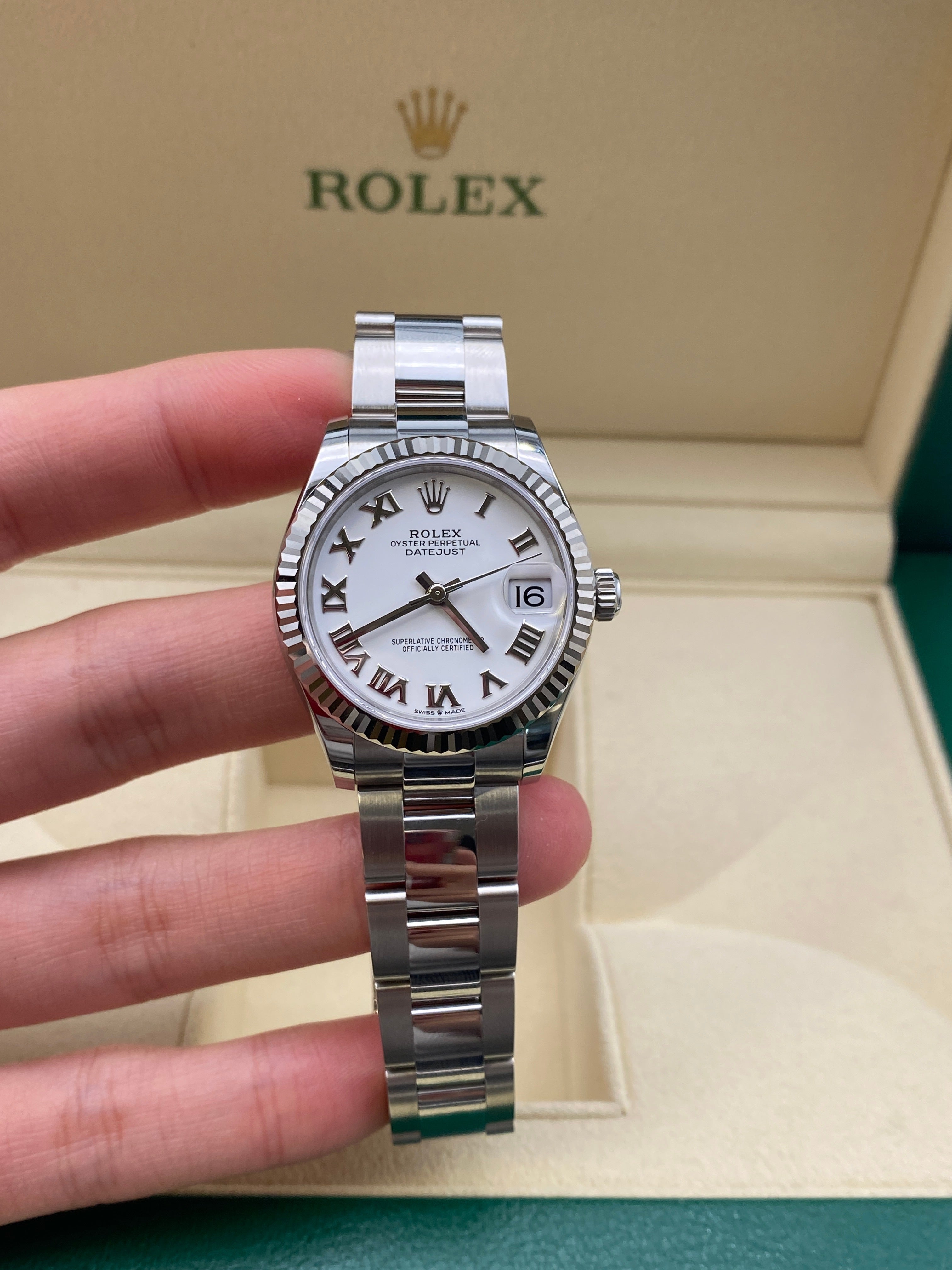 Rolex Datejust 31 278274 Weiße römische Auster 2025